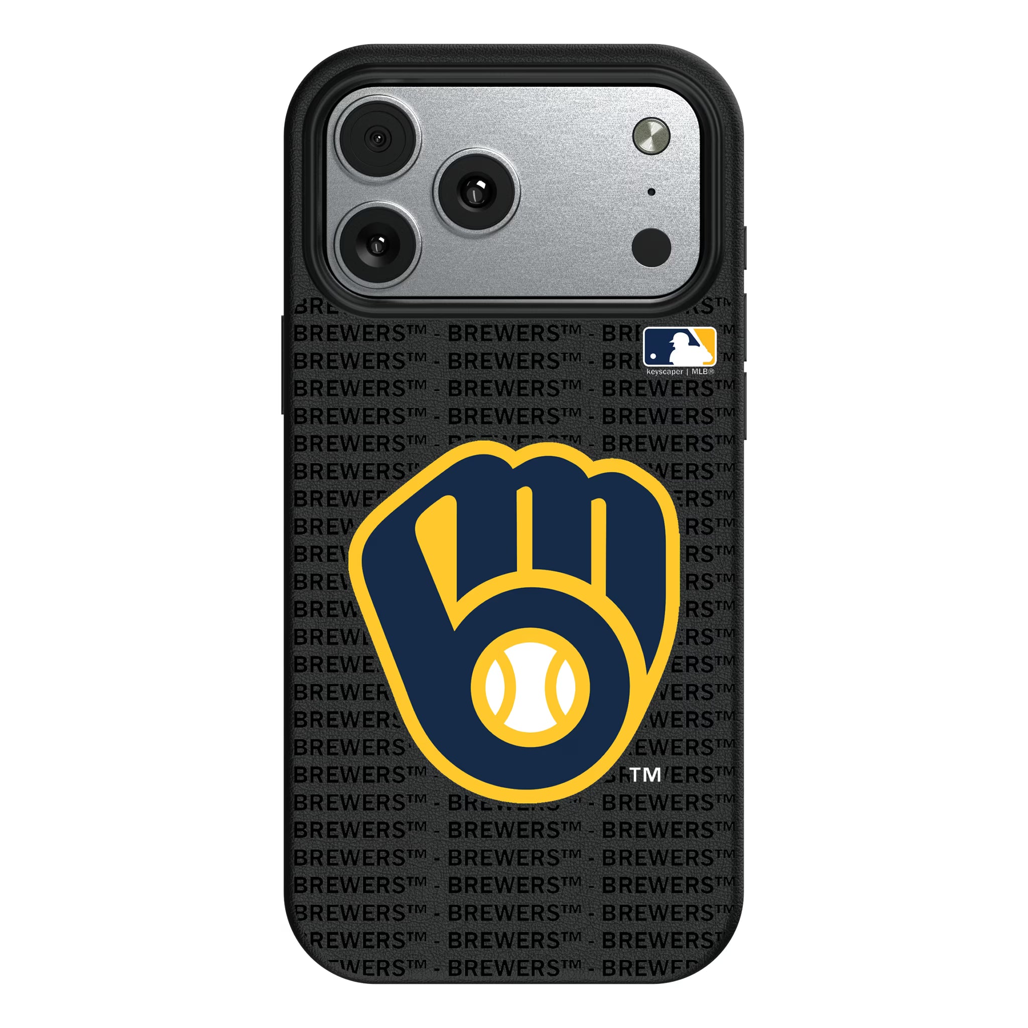 Milwaukee Brewers Text Backdrop iPhone MagSafe Compatible Phone Case for Apple iPhone#Device_iPhone 17 Pro Max