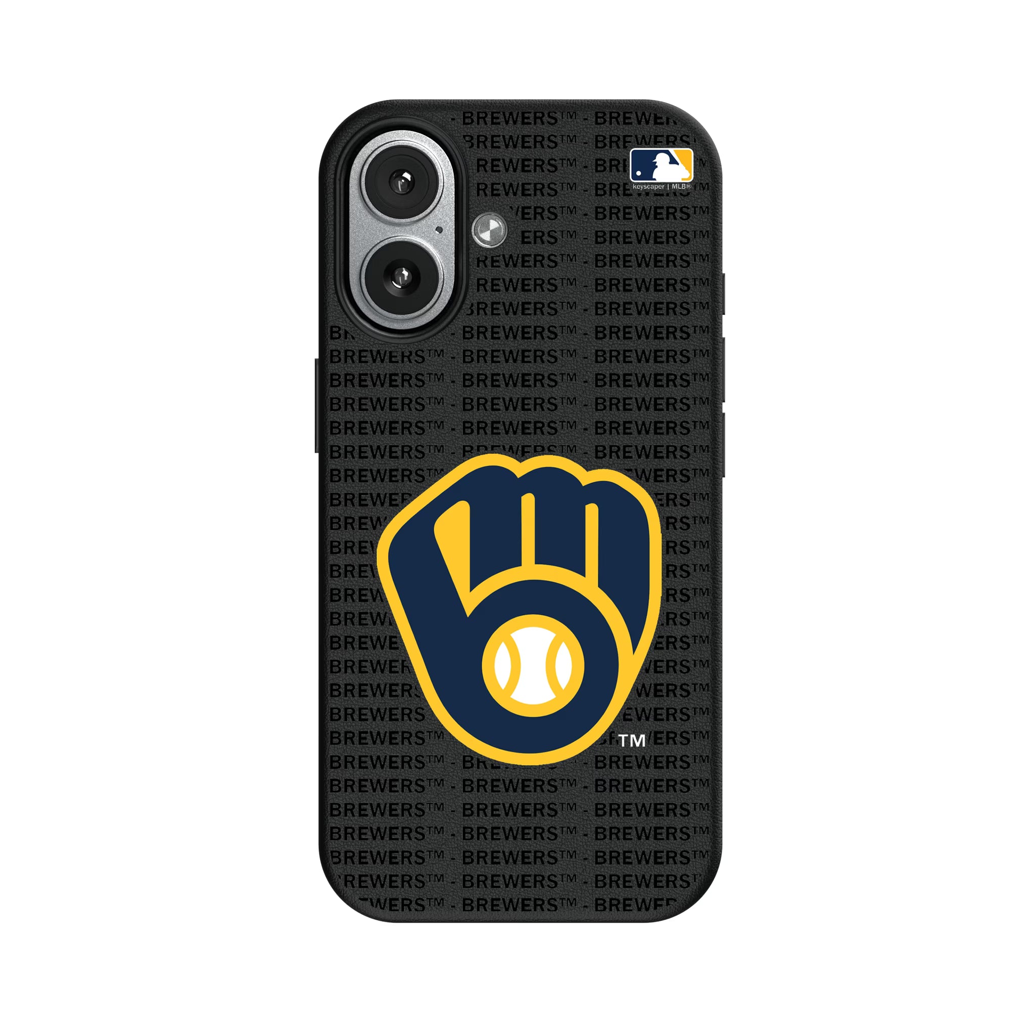Milwaukee Brewers Text Backdrop iPhone MagSafe Compatible Phone Case for Apple iPhone#Device_iPhone 17