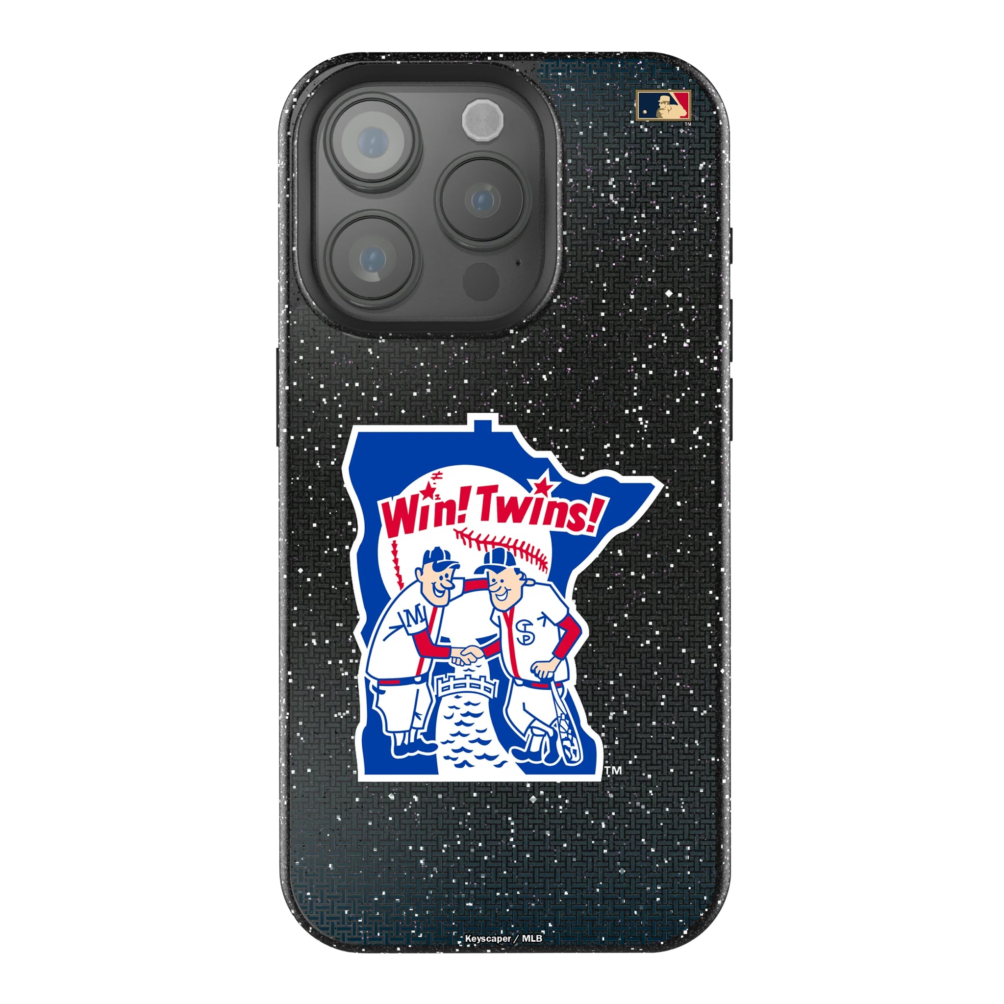 Minnesota Twins 1976-1986 - Cooperstown Collection Linen iPhone Bling Phone Case for Apple iPhone
