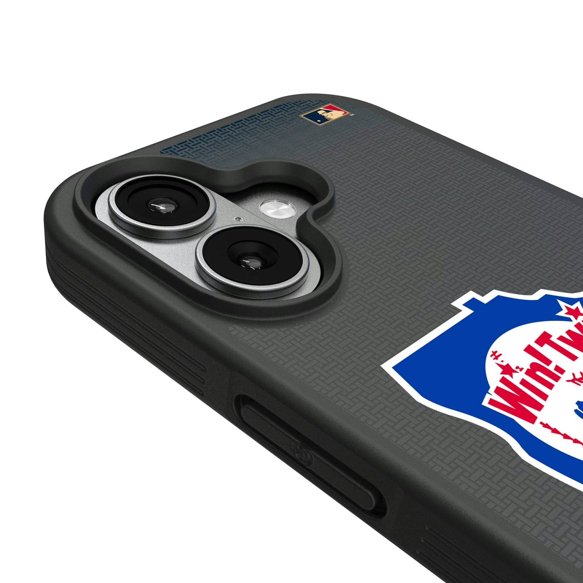 Minnesota Twins 1976-1986 - Cooperstown Collection Linen iPhone Bump Phone Case for Apple iPhone - Detail#Device_iPhone 17