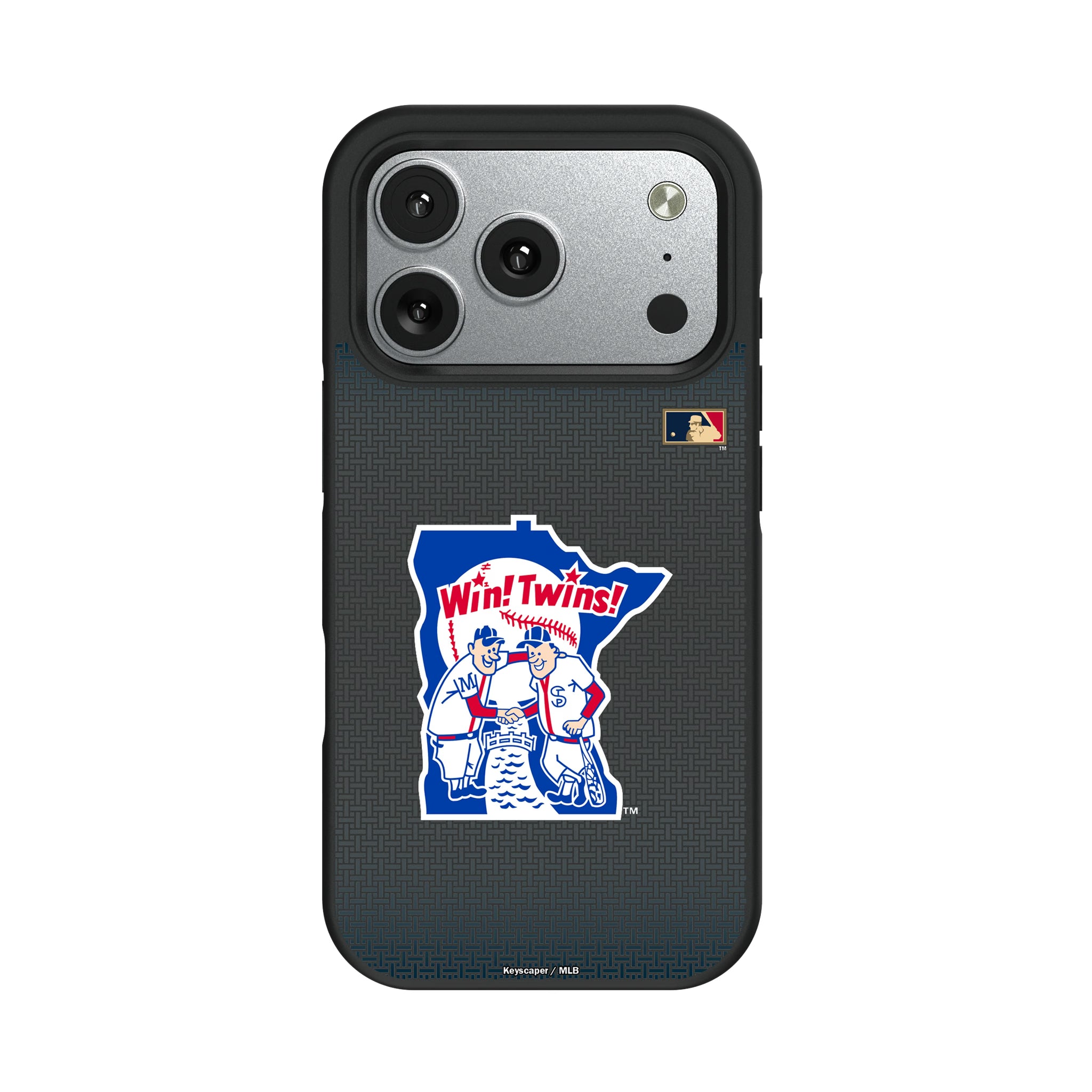 Minnesota Twins 1976-1986 - Cooperstown Collection Linen iPhone Bump Phone Case for Apple iPhone#Device_iPhone 17 Pro