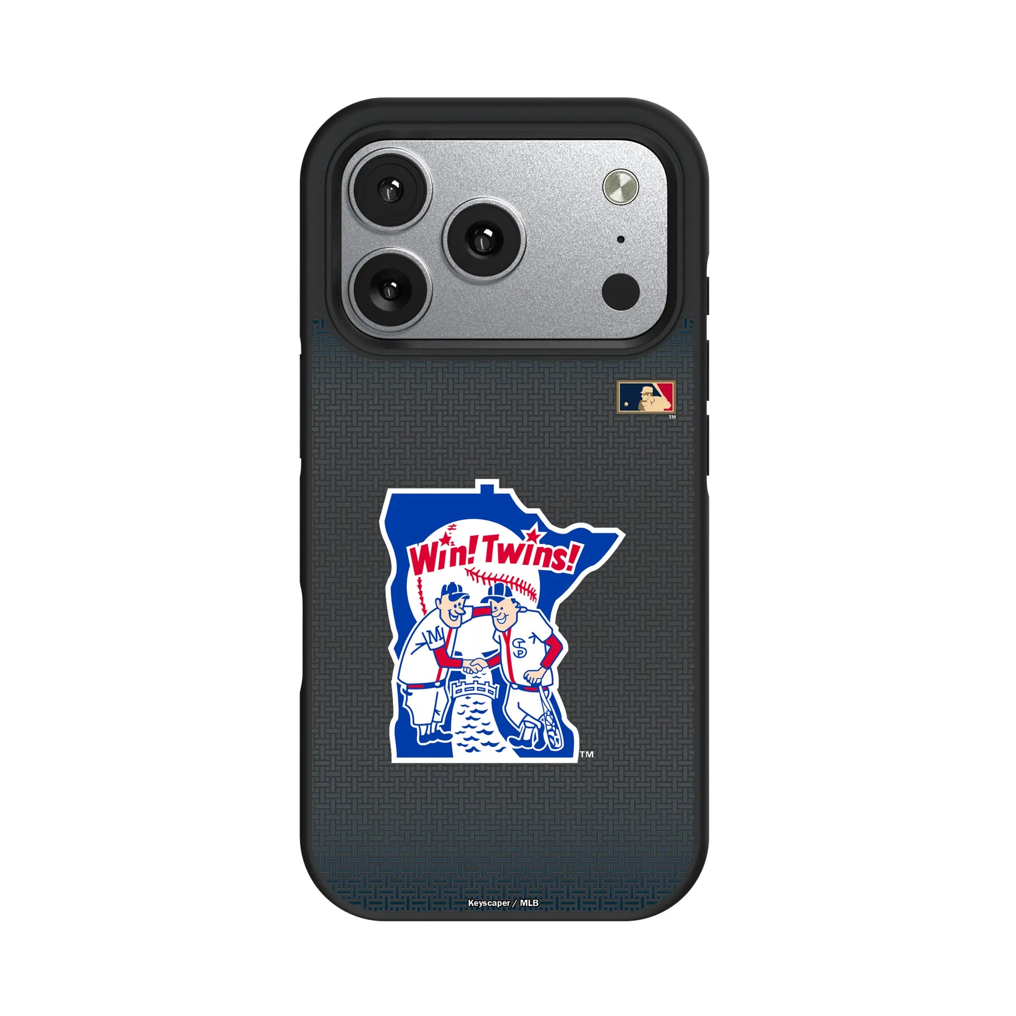 Minnesota Twins 1976-1986 - Cooperstown Collection Linen iPhone Bump Phone Case for Apple iPhone#Device_iPhone 17 Pro