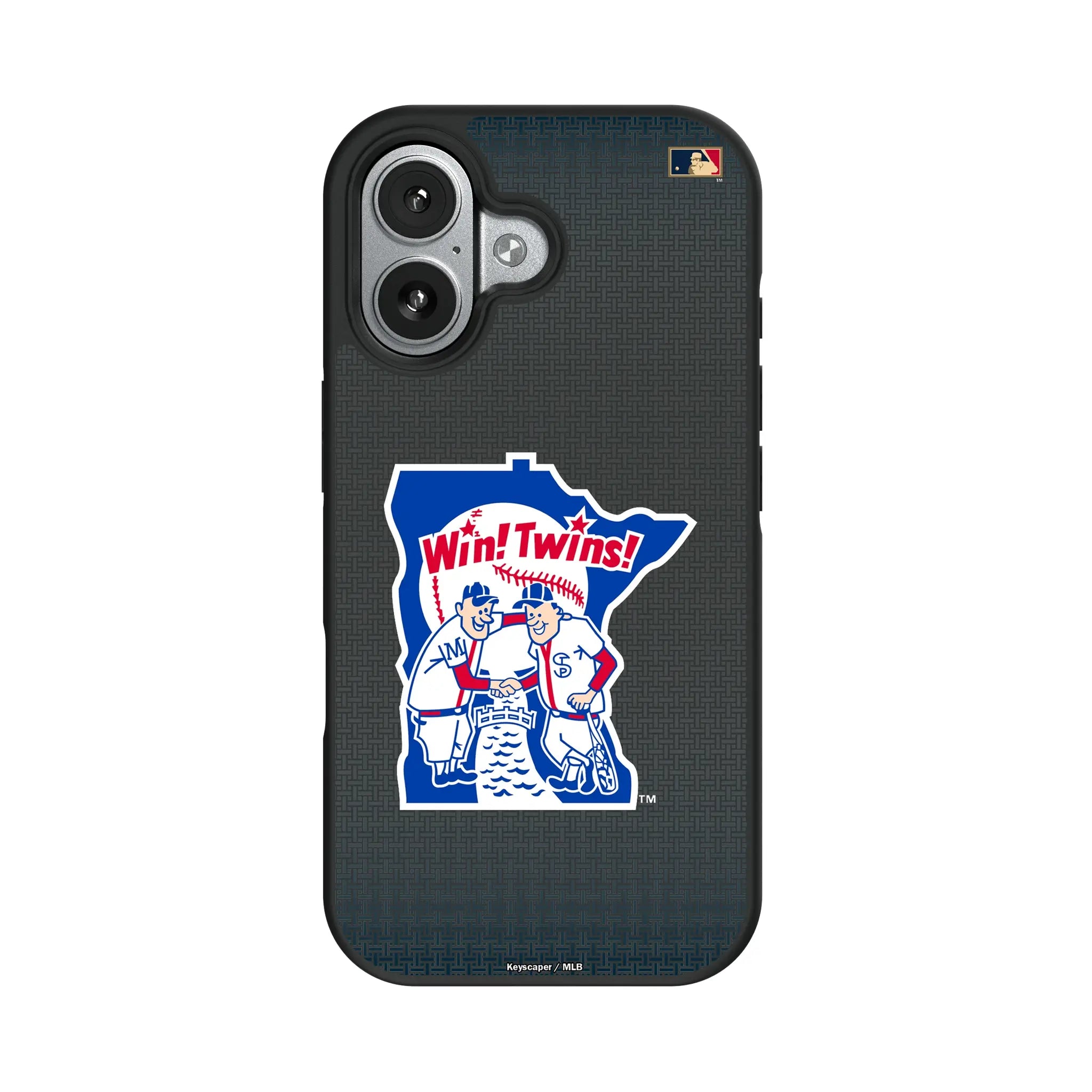 Minnesota Twins 1976-1986 - Cooperstown Collection Linen iPhone Bump Phone Case for Apple iPhone#Device_iPhone 17