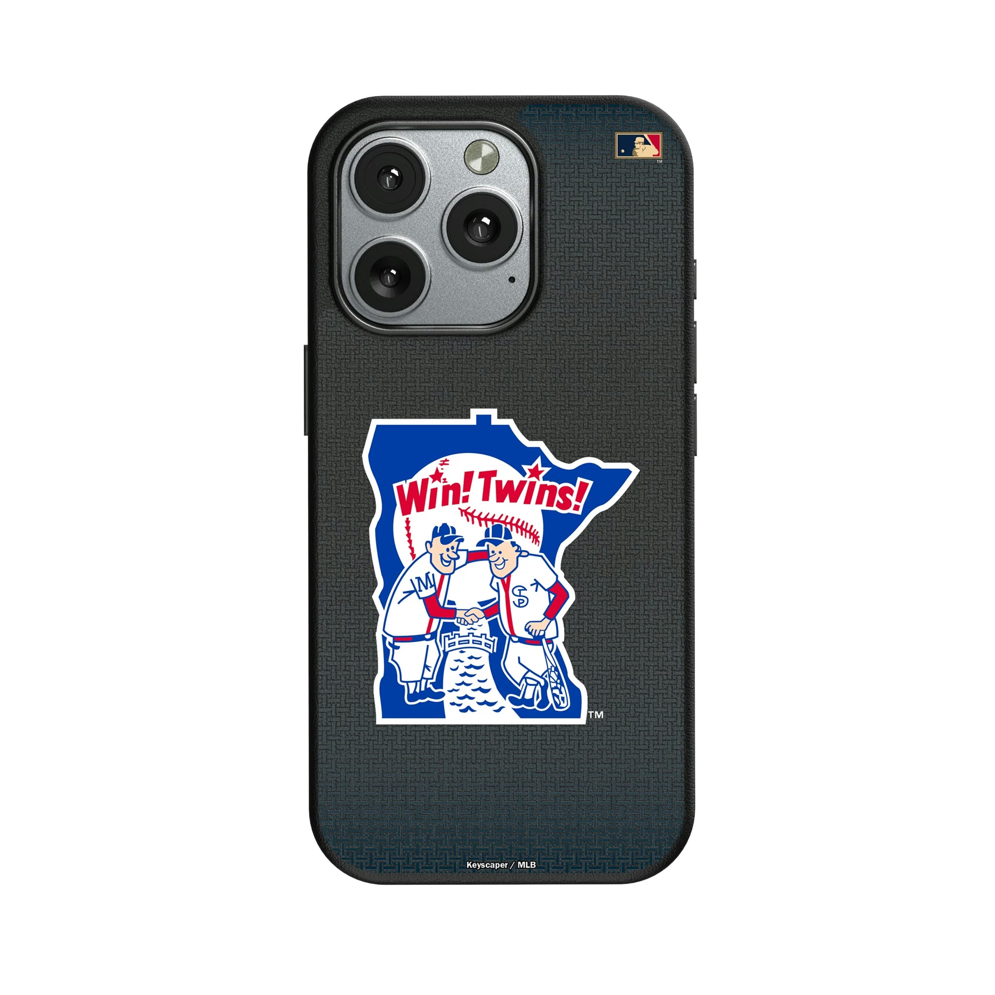Minnesota Twins 1976-1986 - Cooperstown Collection Linen iPhone MagSafe Compatible Phone Case for Apple iPhone