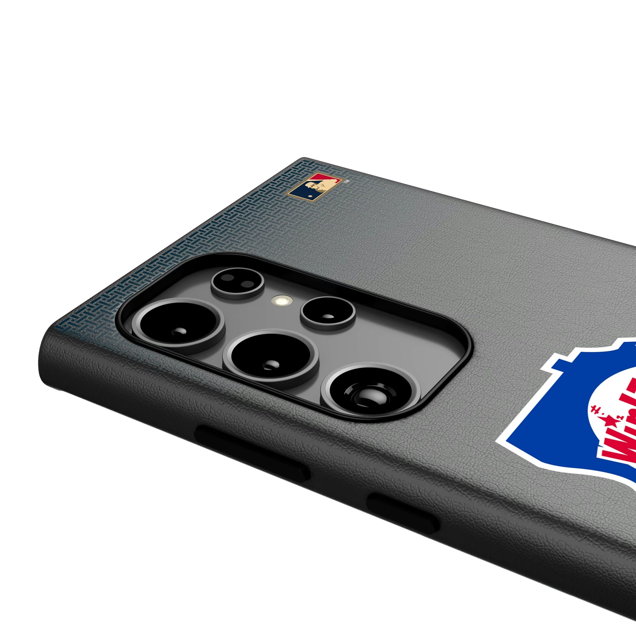 Minnesota Twins 1976-1986 - Cooperstown Collection Linen Galaxy MagSafe Compatible Phone Case for Samsung Galaxy - Detail