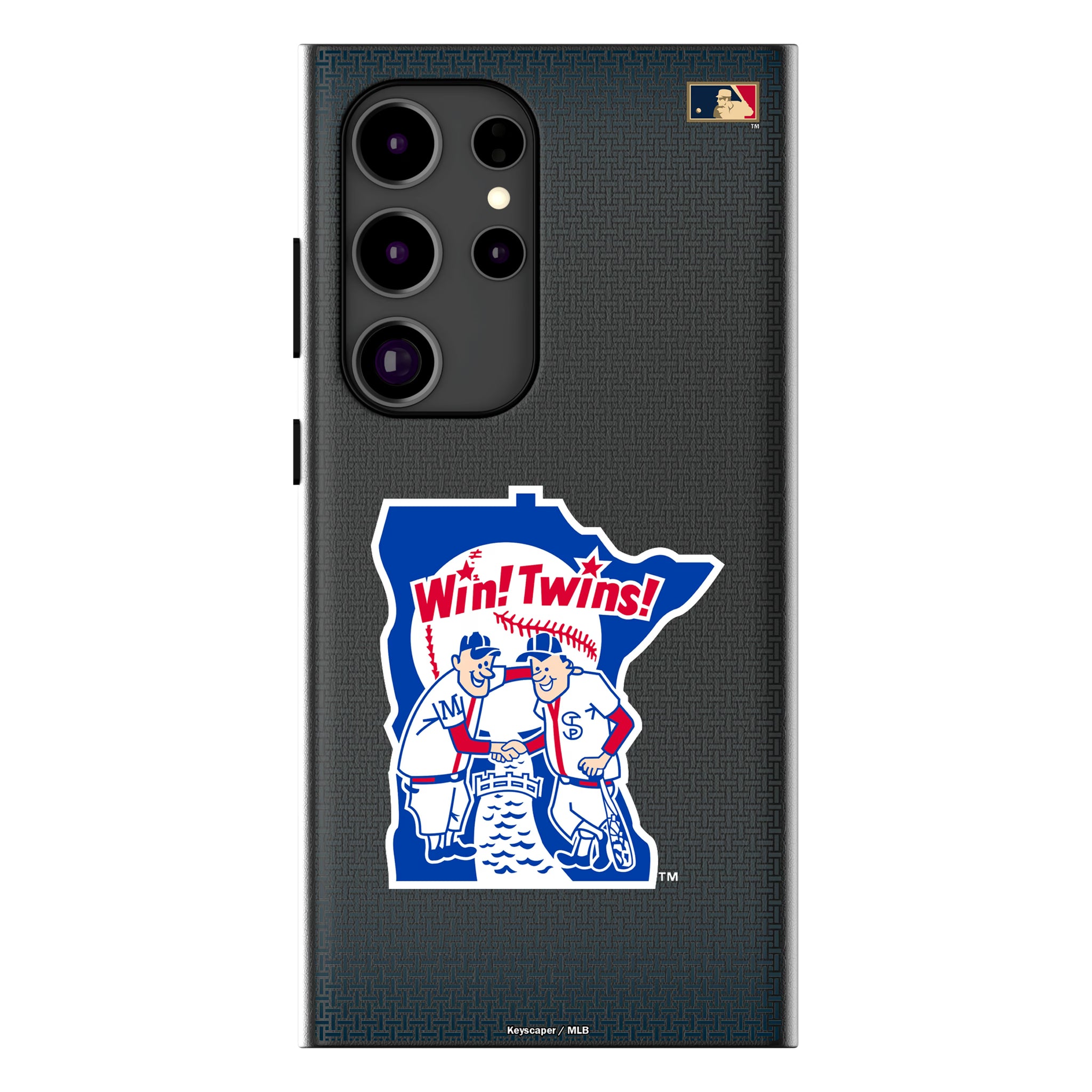 Minnesota Twins 1976-1986 - Cooperstown Collection Linen Galaxy MagSafe Compatible Phone Case for Samsung Galaxy