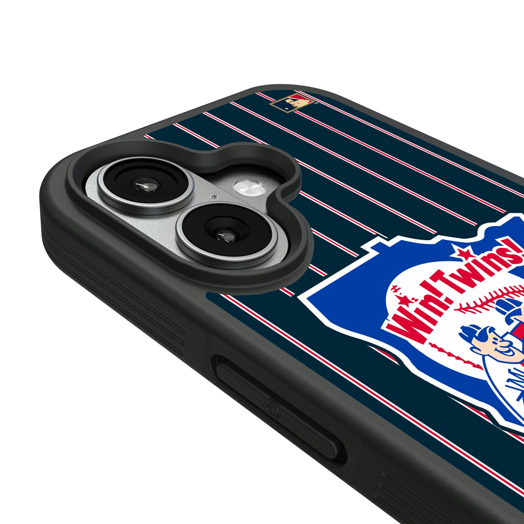 Minnesota Twins 1976-1986 - Cooperstown Collection Pinstripe iPhone Bump Phone Case for Apple iPhone - Detail#Device_iPhone 17