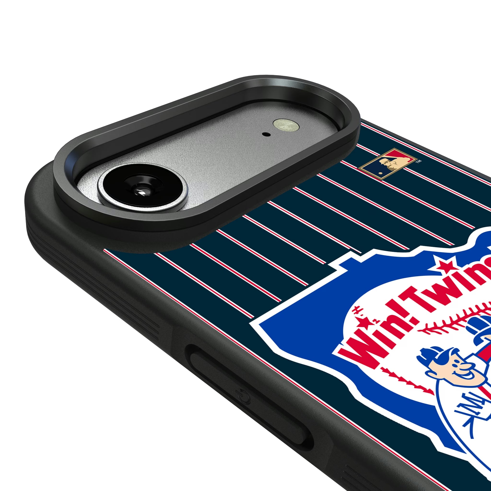 Minnesota Twins 1976-1986 - Cooperstown Collection Pinstripe iPhone Bump Phone Case for Apple iPhone - Detail#Device_iPhone Air