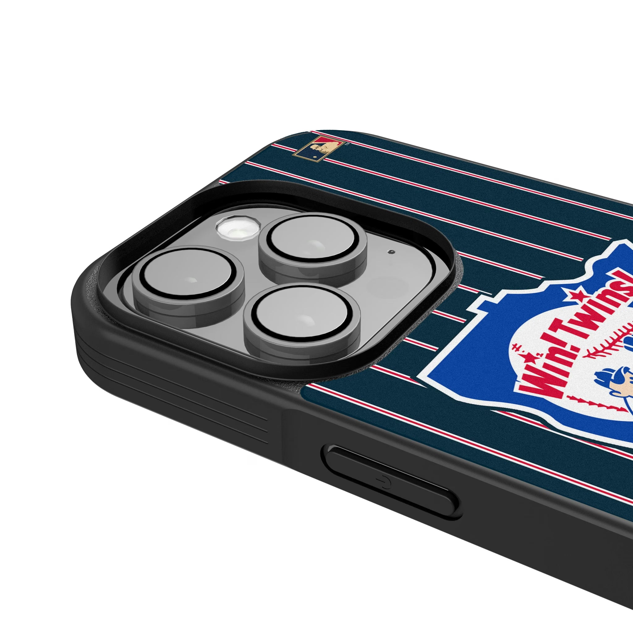 Minnesota Twins 1976-1986 - Cooperstown Collection Pinstripe iPhone Bump Phone Case for Apple iPhone - Detail