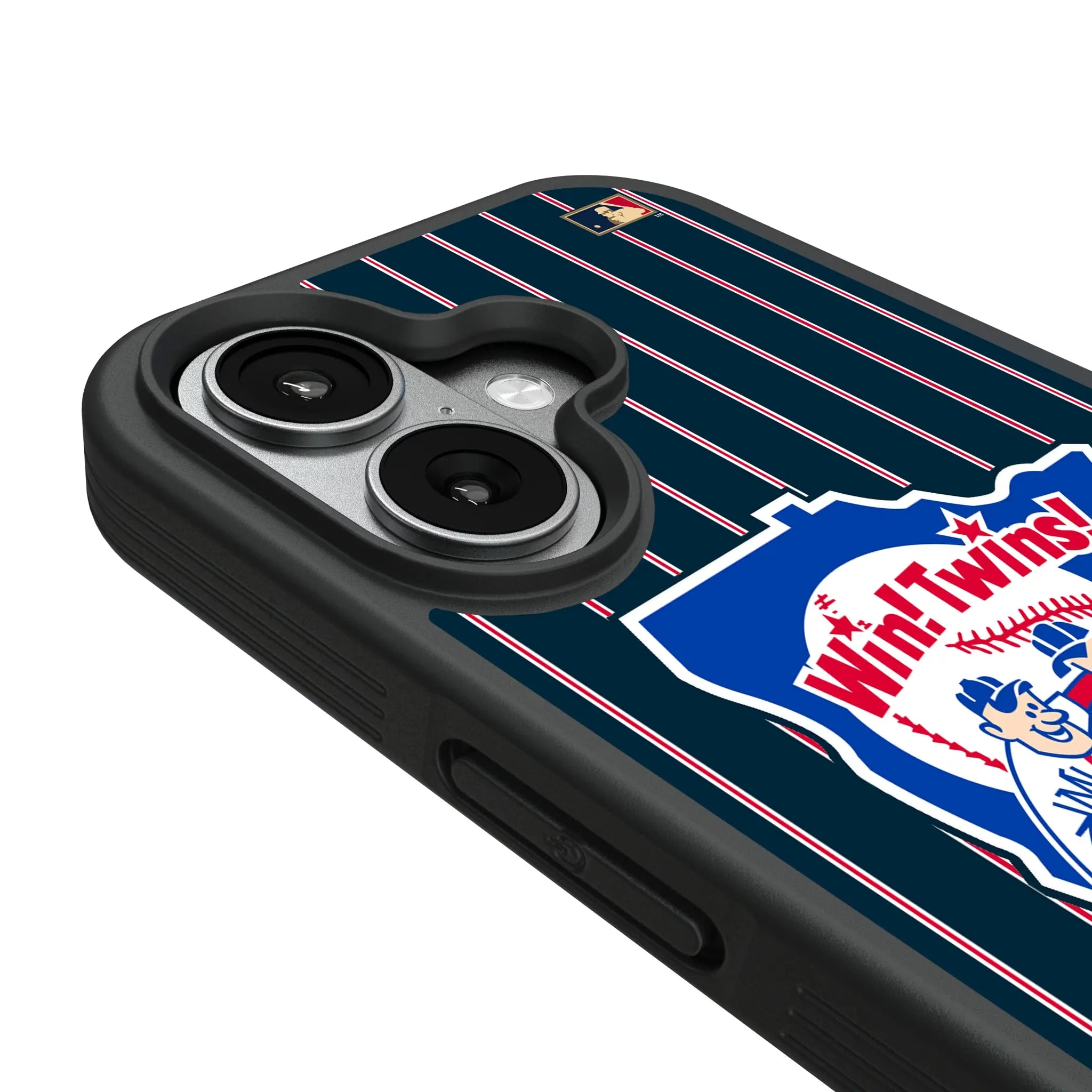 Minnesota Twins 1976-1986 - Cooperstown Collection Pinstripe iPhone Bump Phone Case for Apple iPhone - Detail#Device_iPhone 17