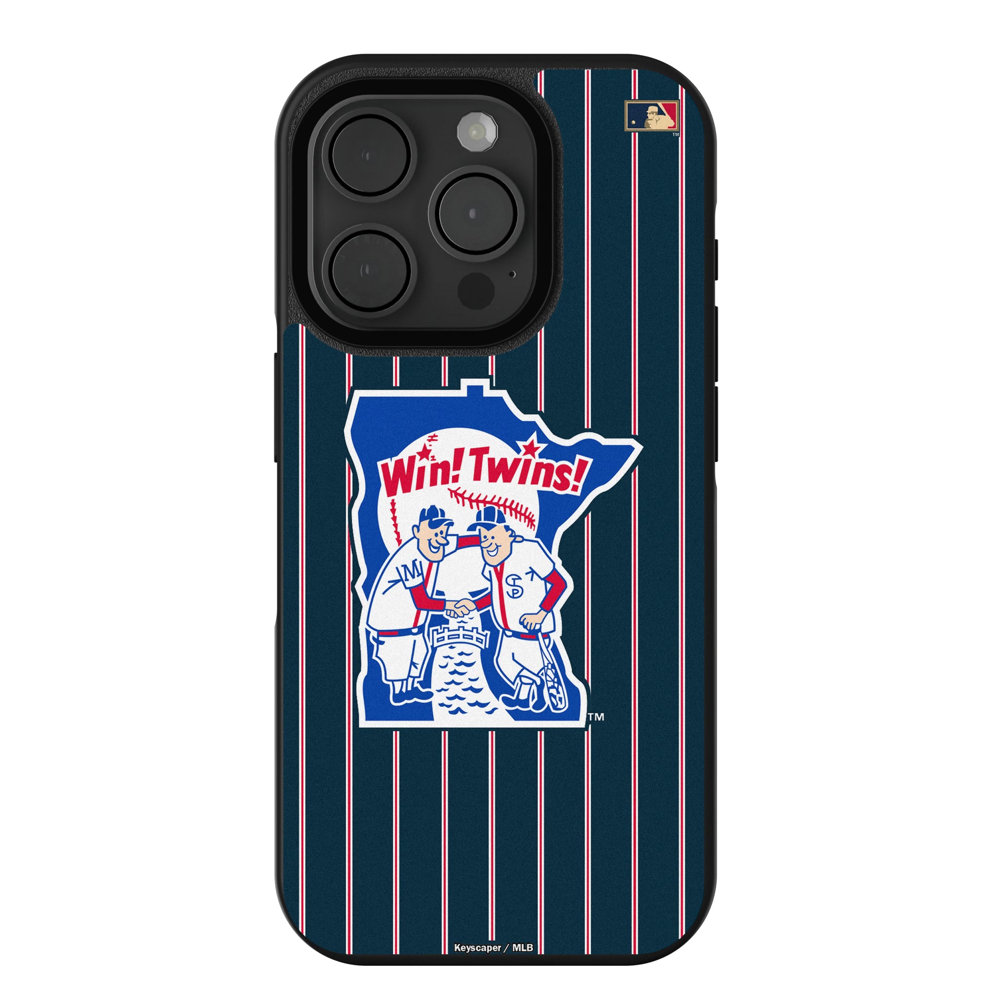 Minnesota Twins 1976-1986 - Cooperstown Collection Pinstripe iPhone Bump Phone Case for Apple iPhone