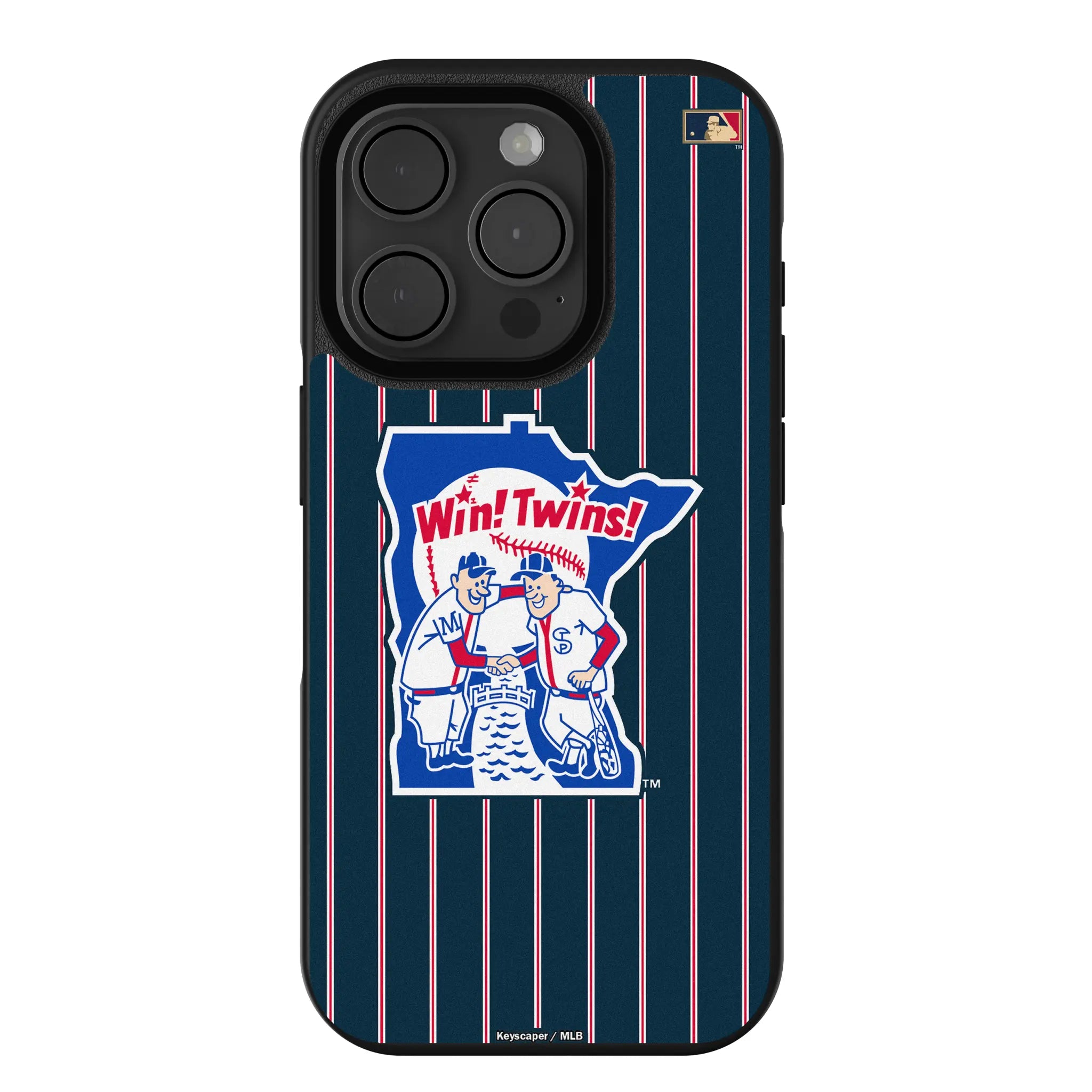 Minnesota Twins 1976-1986 - Cooperstown Collection Pinstripe iPhone Bump Phone Case for Apple iPhone