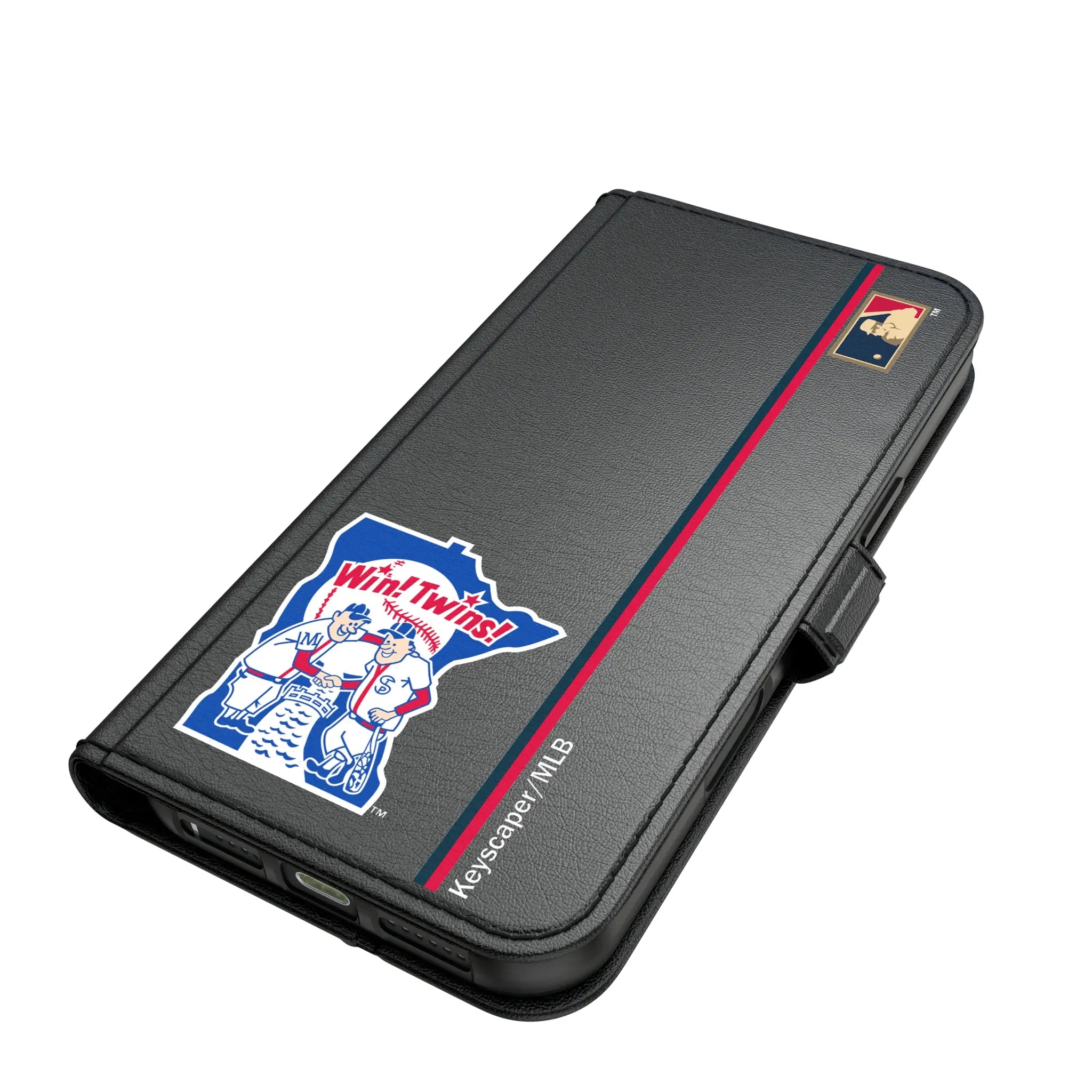 Minnesota Twins 1976-1986 - Cooperstown Collection Sidebar iPhone Folio Phone Case for Apple iPhone#Device_iPhone 17 Pro Max