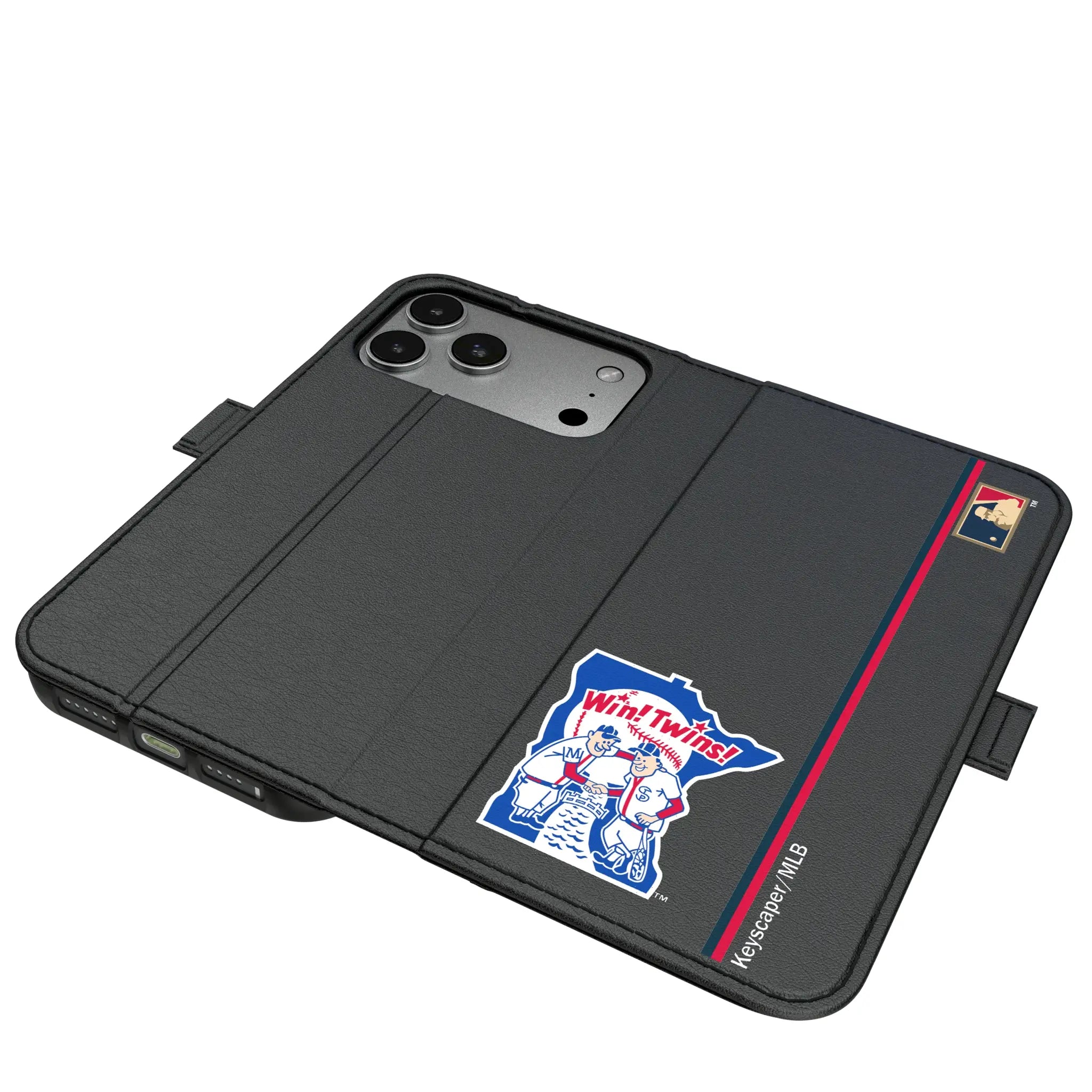 Minnesota Twins 1976-1986 - Cooperstown Collection Sidebar iPhone Folio Phone Case for Apple iPhone#Device_iPhone 17 Pro Max