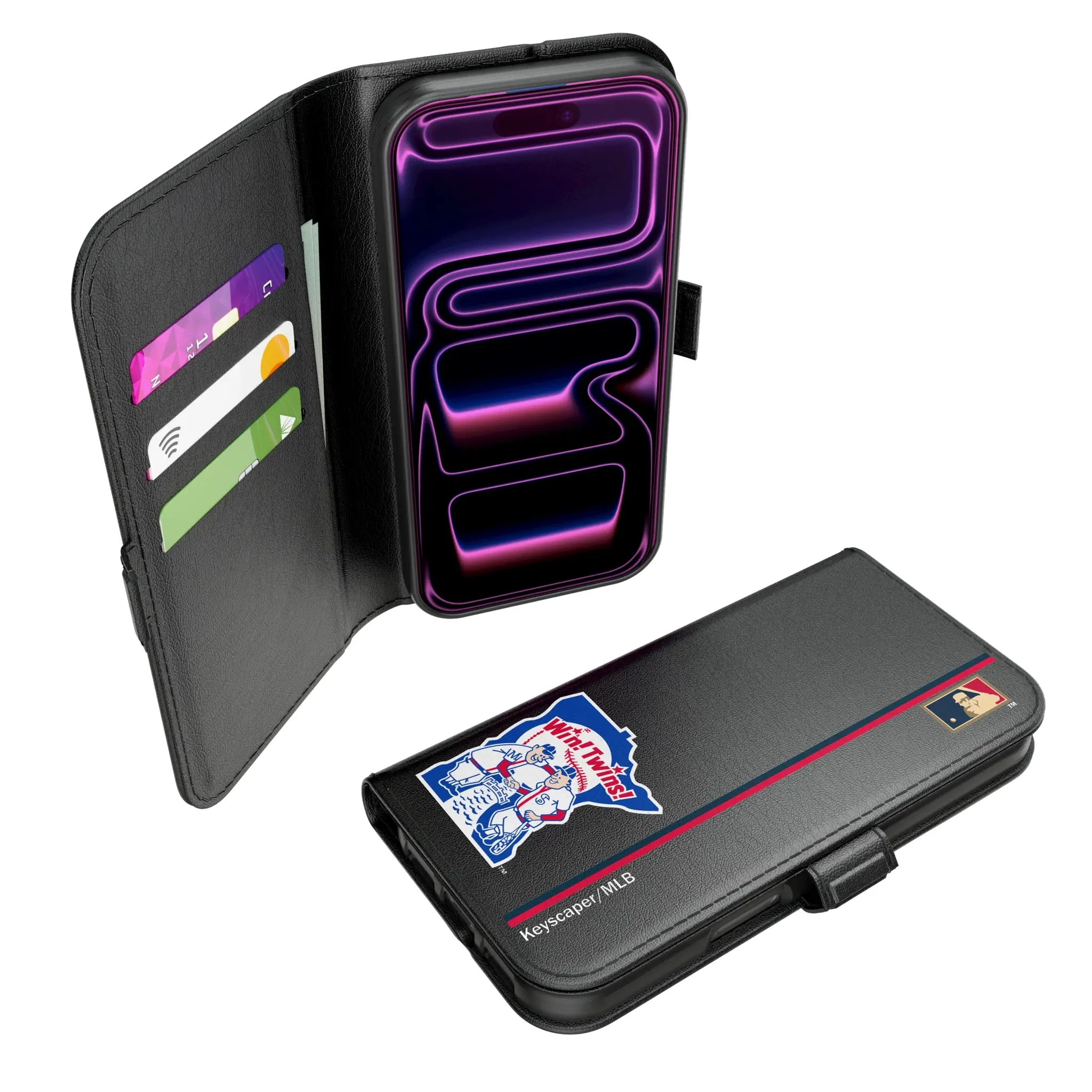 Minnesota Twins 1976-1986 - Cooperstown Collection Sidebar iPhone Folio Phone Case for Apple iPhone#Device_iPhone 17 Pro