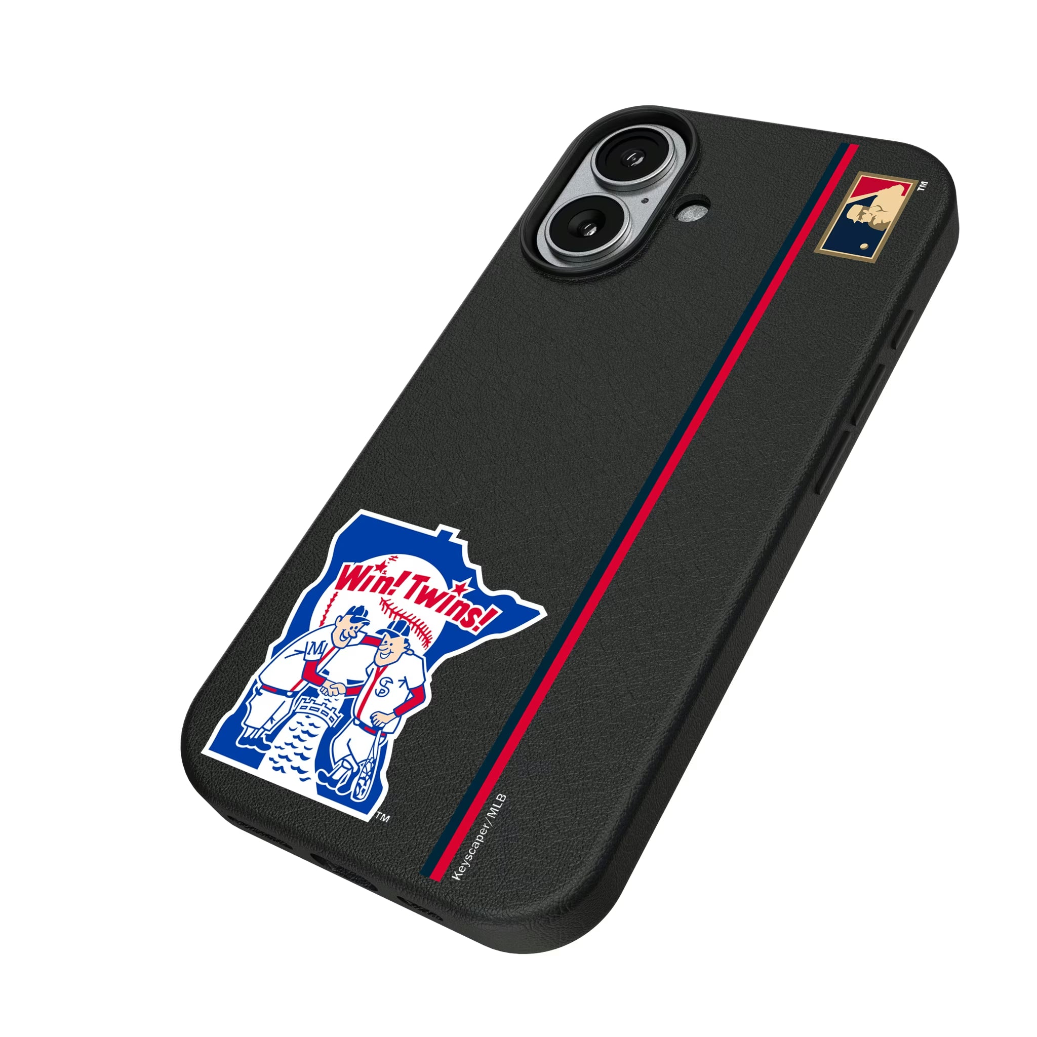 Minnesota Twins 1976-1986 - Cooperstown Collection Sidebar iPhone MagSafe Compatible Phone Case for Apple iPhone - Isometric View#Device_iPhone 17