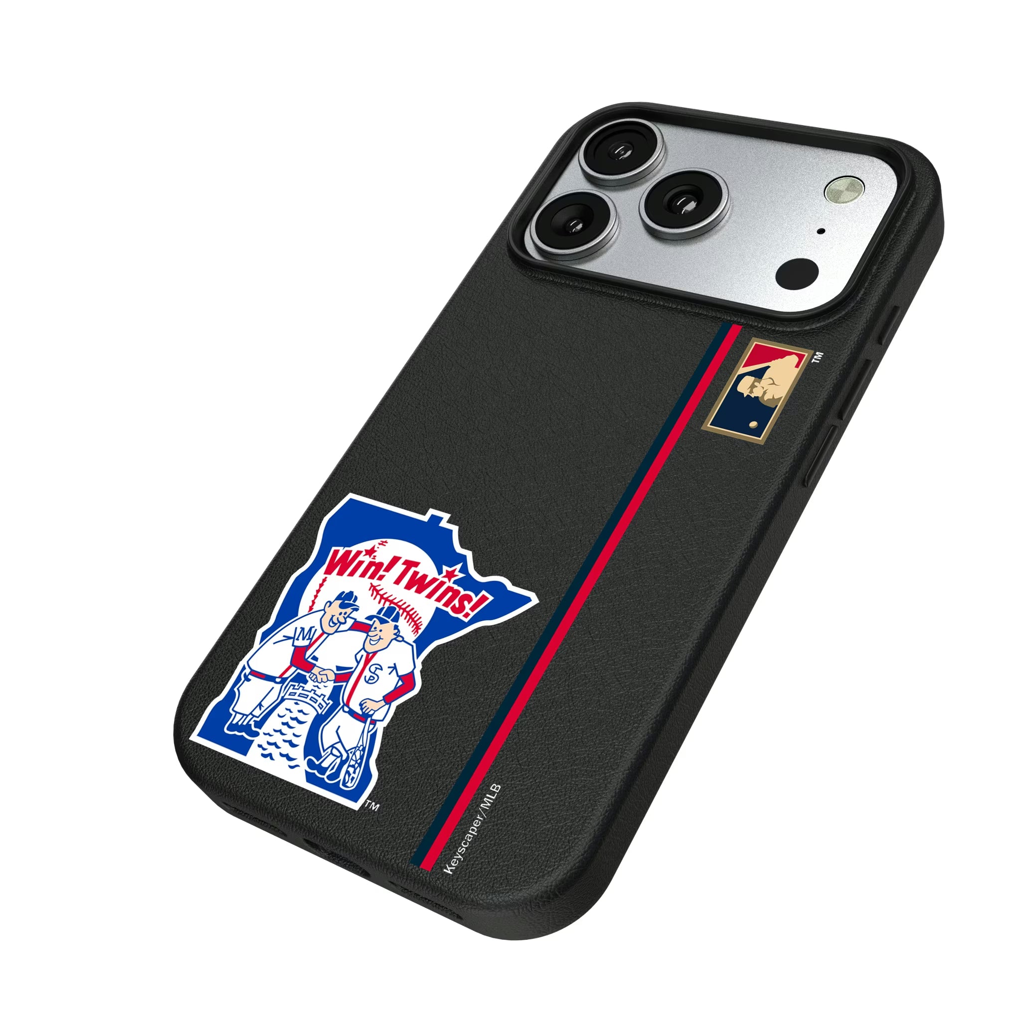 Minnesota Twins 1976-1986 - Cooperstown Collection Sidebar iPhone MagSafe Compatible Phone Case for Apple iPhone - Isometric View#Device_iPhone 17 Pro