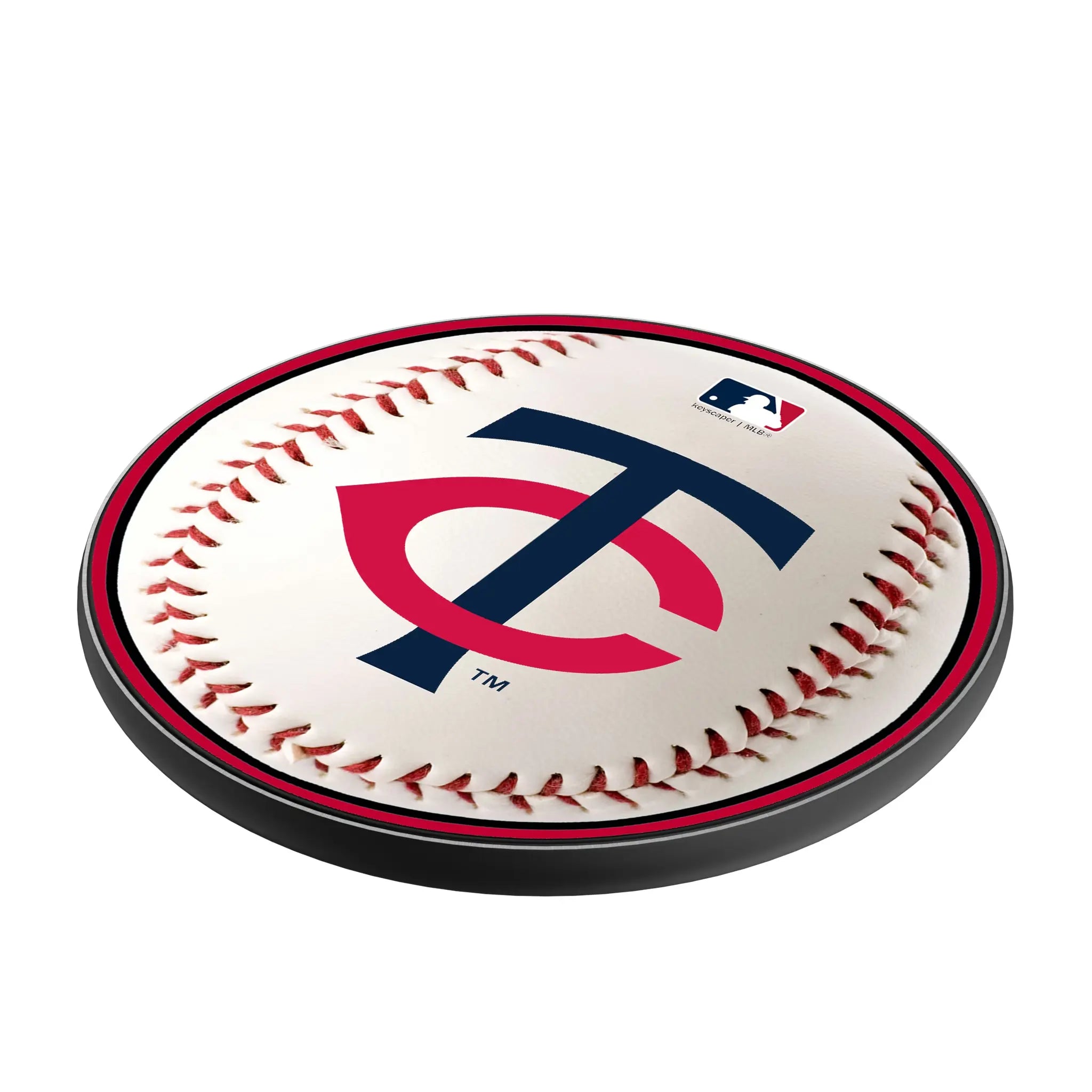 Minnesota Twins Baseball 15-Watt Wireless Charger - Isometric View