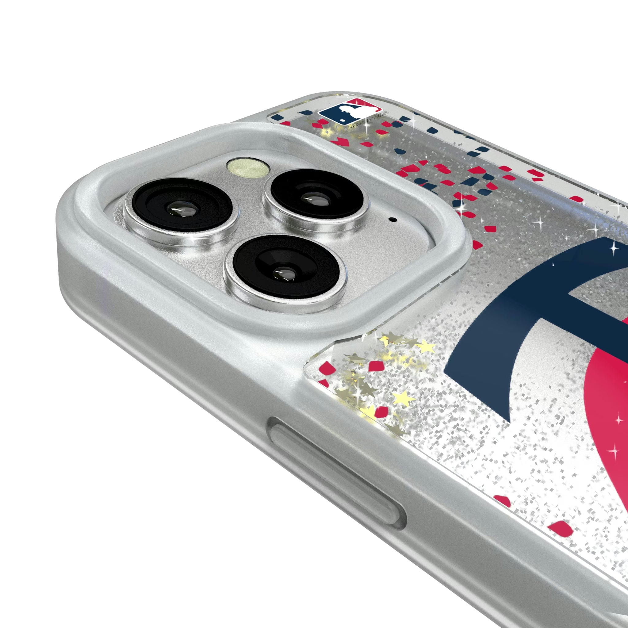 Minnesota Twins Confetti iPhone Glitter Phone Case for Apple iPhone - Detail#Device_iPhone 16 Pro