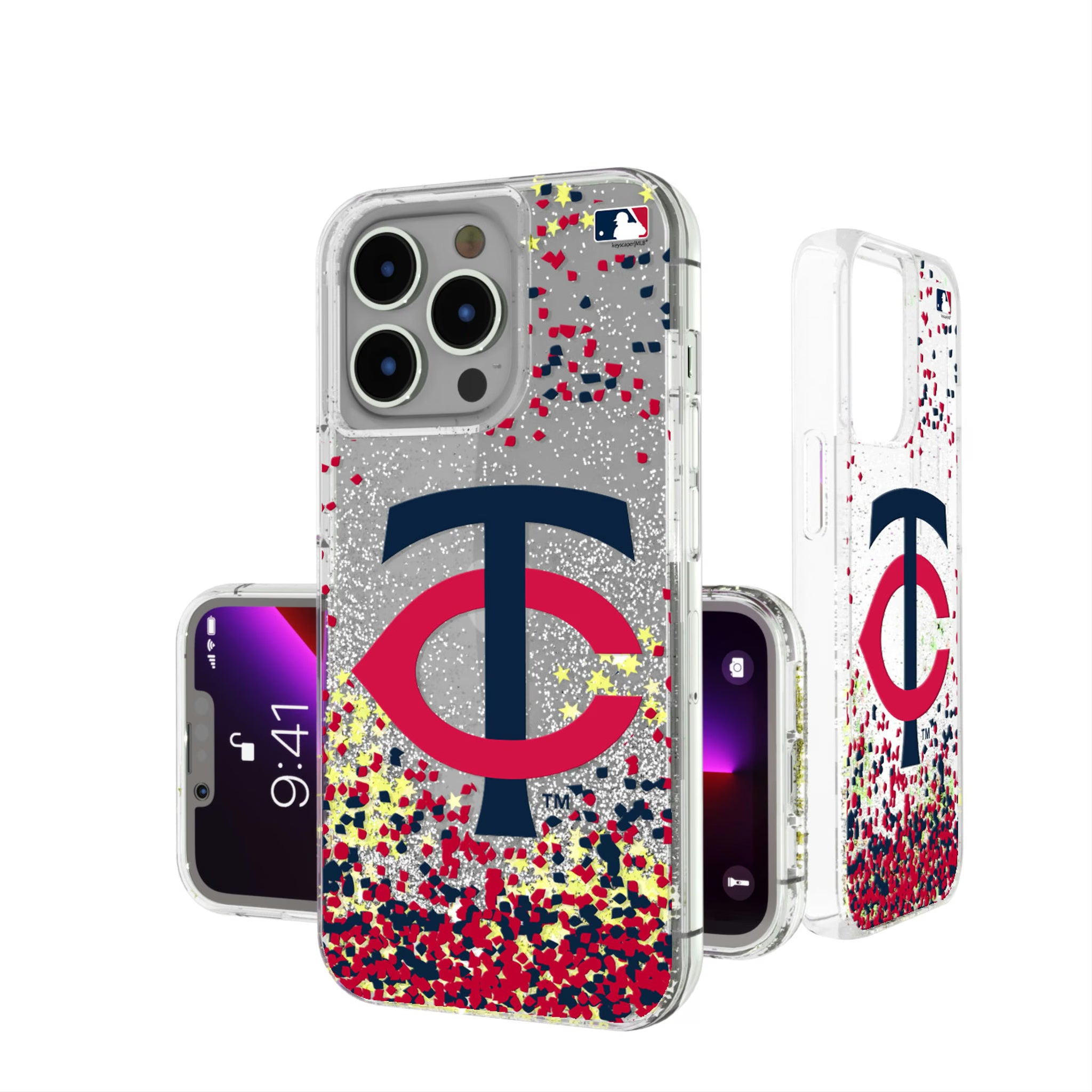 Minnesota Twins Confetti iPhone Glitter Phone Case for Apple iPhone