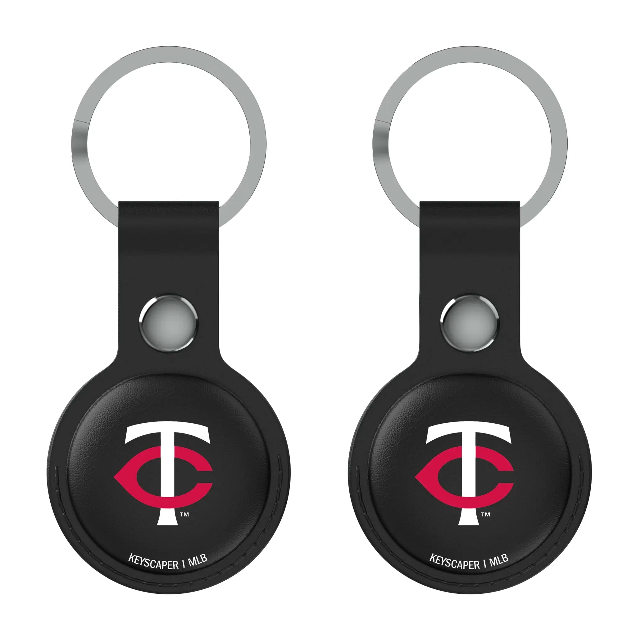 Minnesota Twins Insignia AirTag Black Airtag Holder 2-Pack