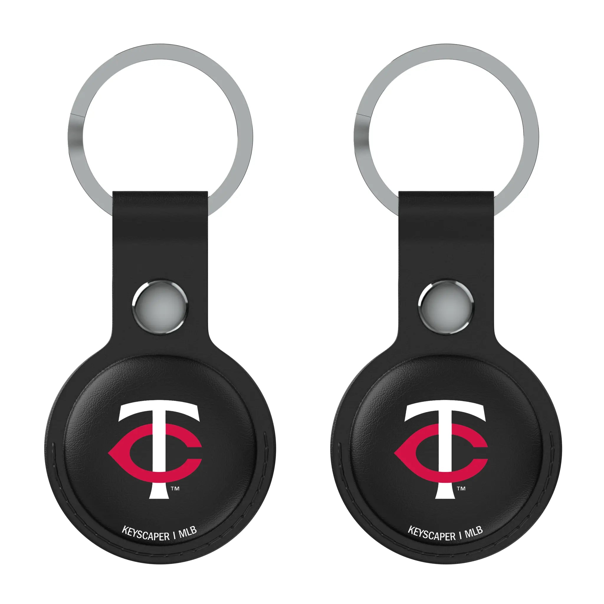 Minnesota Twins Insignia AirTag Black Airtag Holder 2-Pack