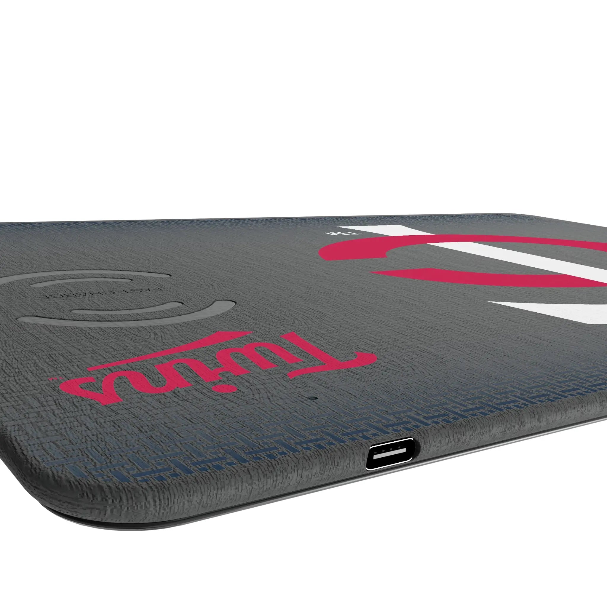 Minnesota Twins Linen 15-Watt Wireless Charger and Mouse Pad