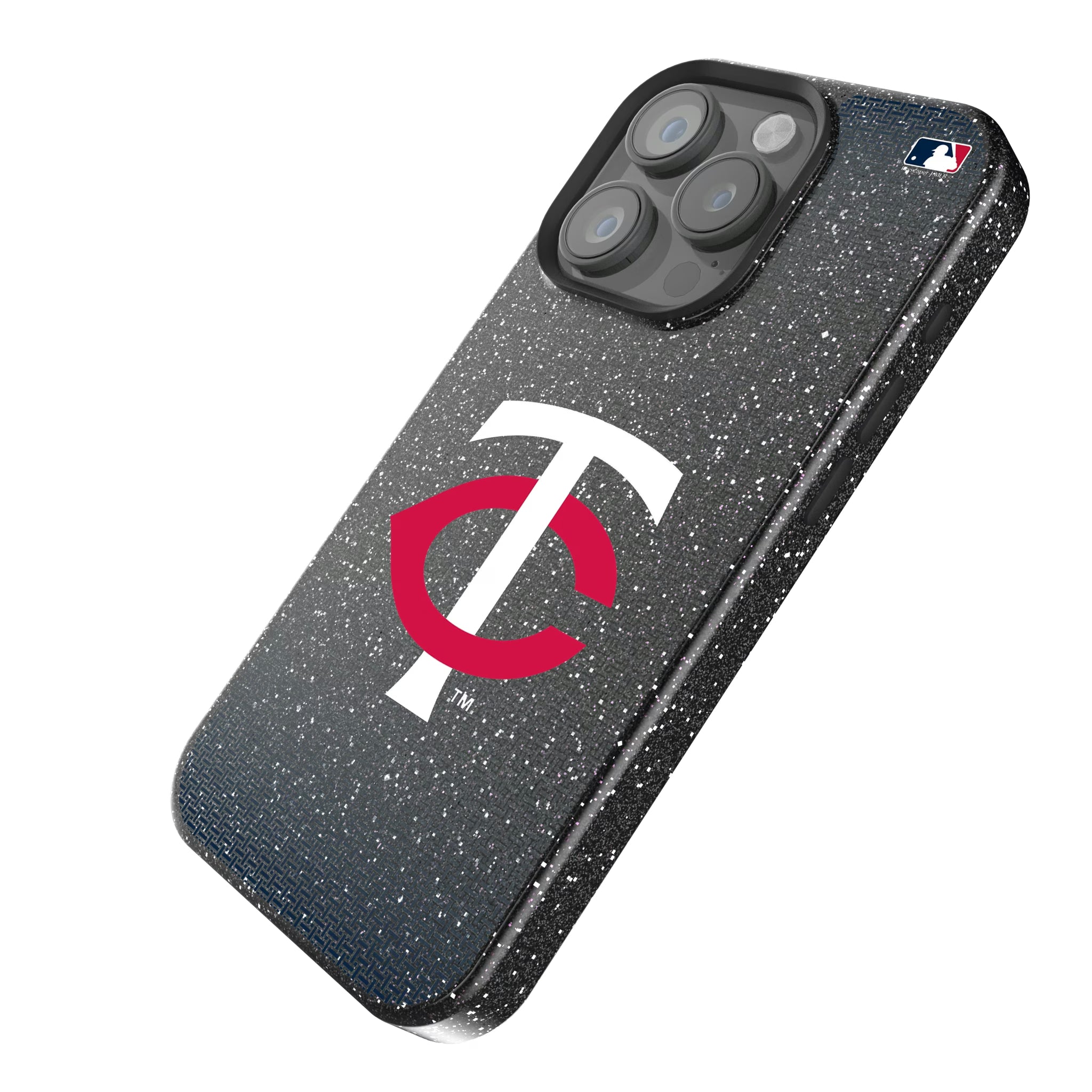 Minnesota Twins Linen iPhone Bling Phone Case for Apple iPhone - Isometric View