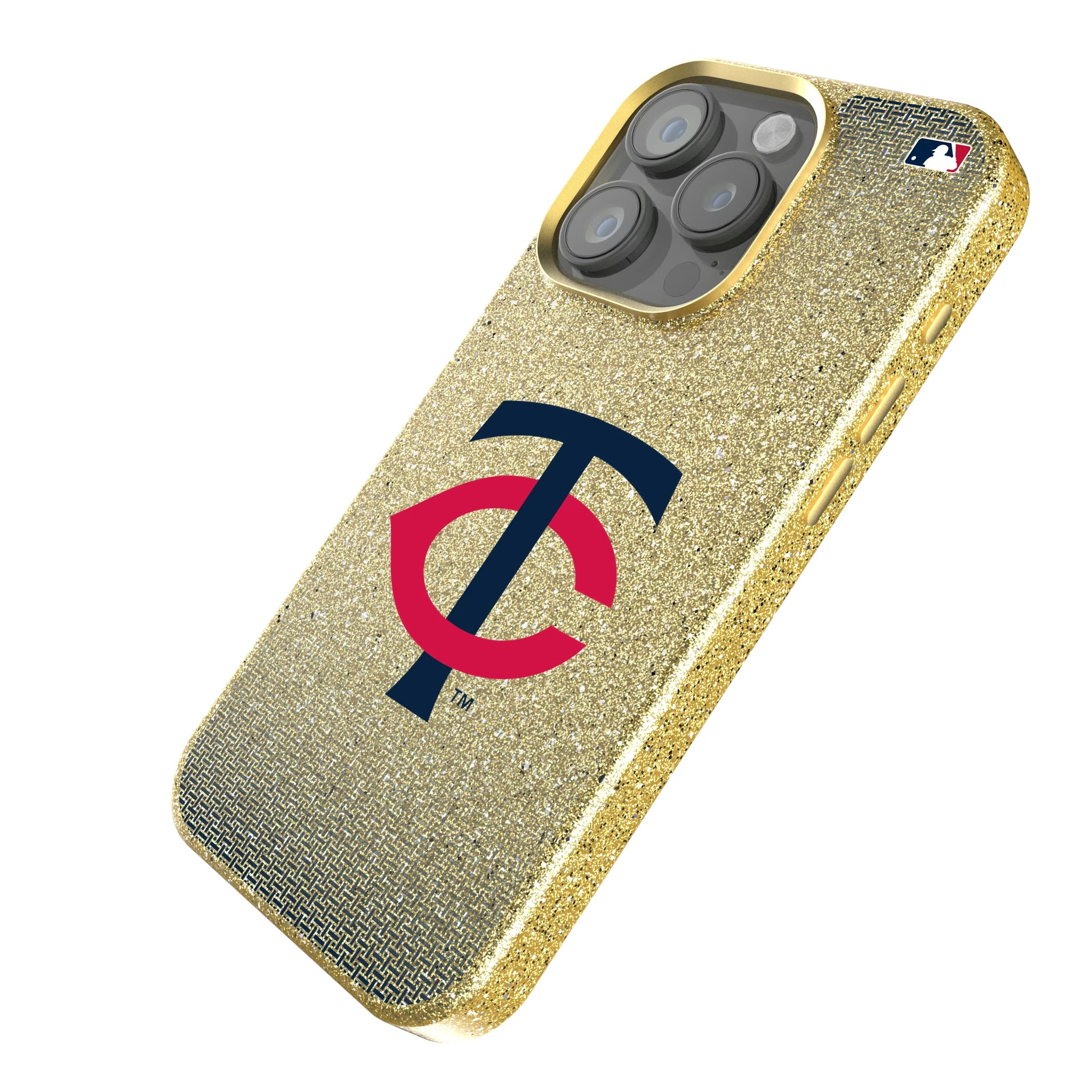 Minnesota Twins Linen iPhone Bling Phone Case for Apple iPhone - Isometric View