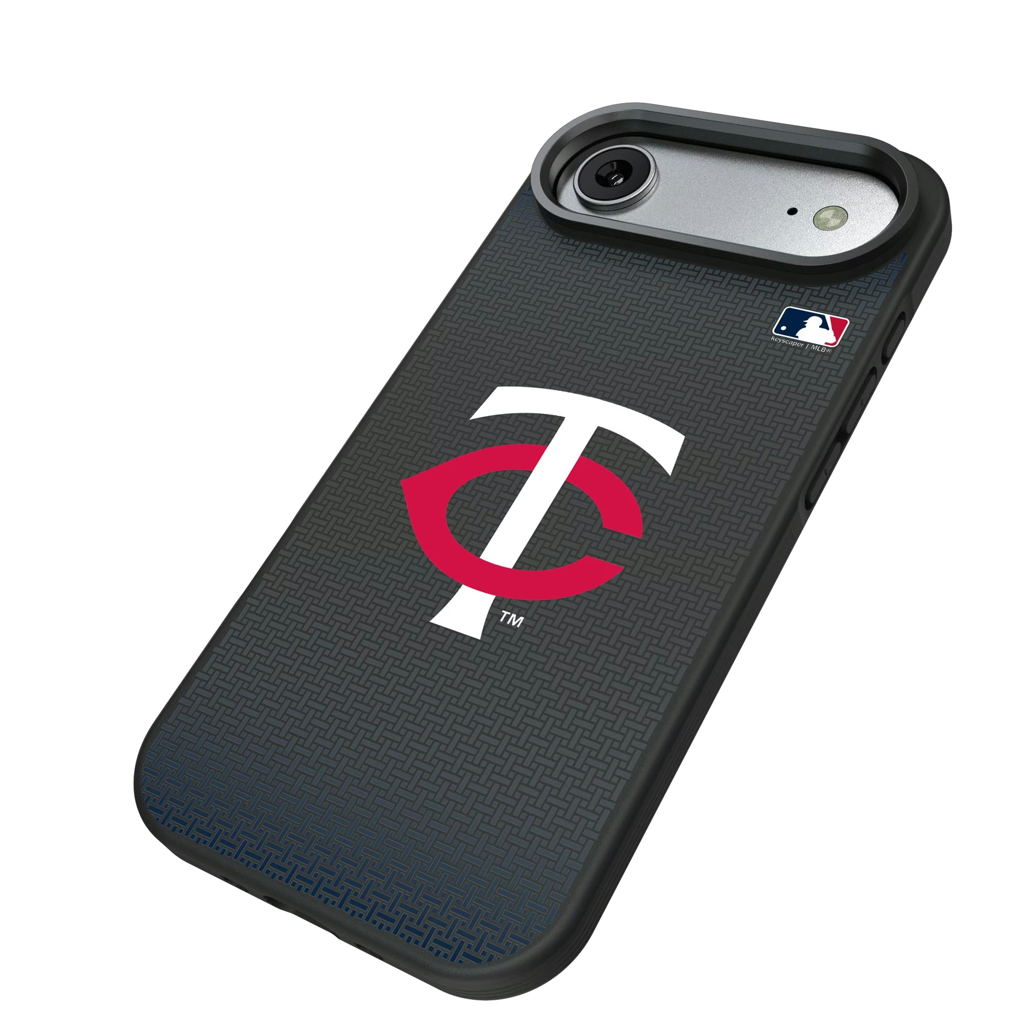 Minnesota Twins Linen iPhone Bump Phone Case for Apple iPhone - Isometric View#Device_iPhone Air