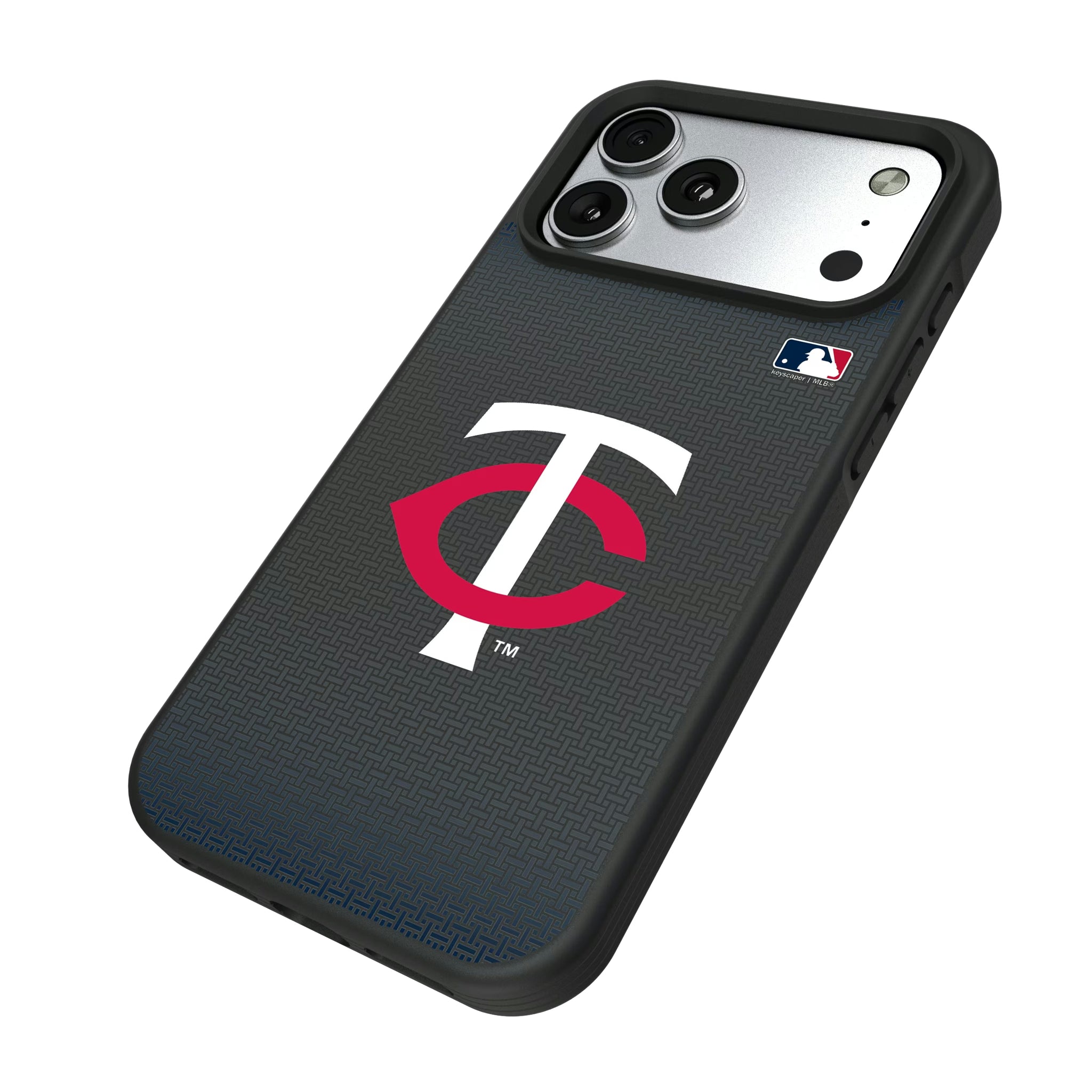 Minnesota Twins Linen iPhone Bump Phone Case for Apple iPhone - Isometric View#Device_iPhone 17 Pro Max