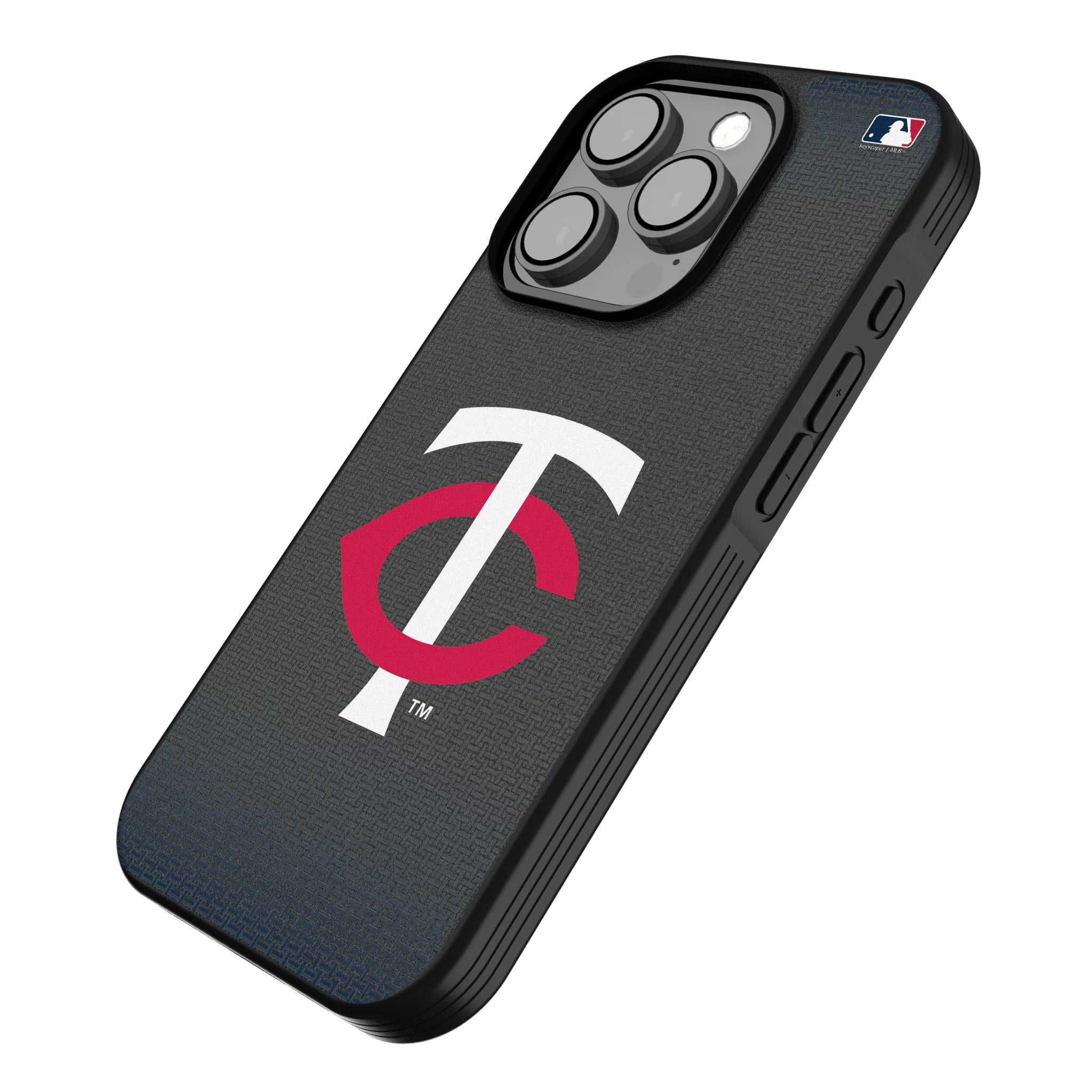 Minnesota Twins Linen iPhone Bump Phone Case for Apple iPhone - Isometric View