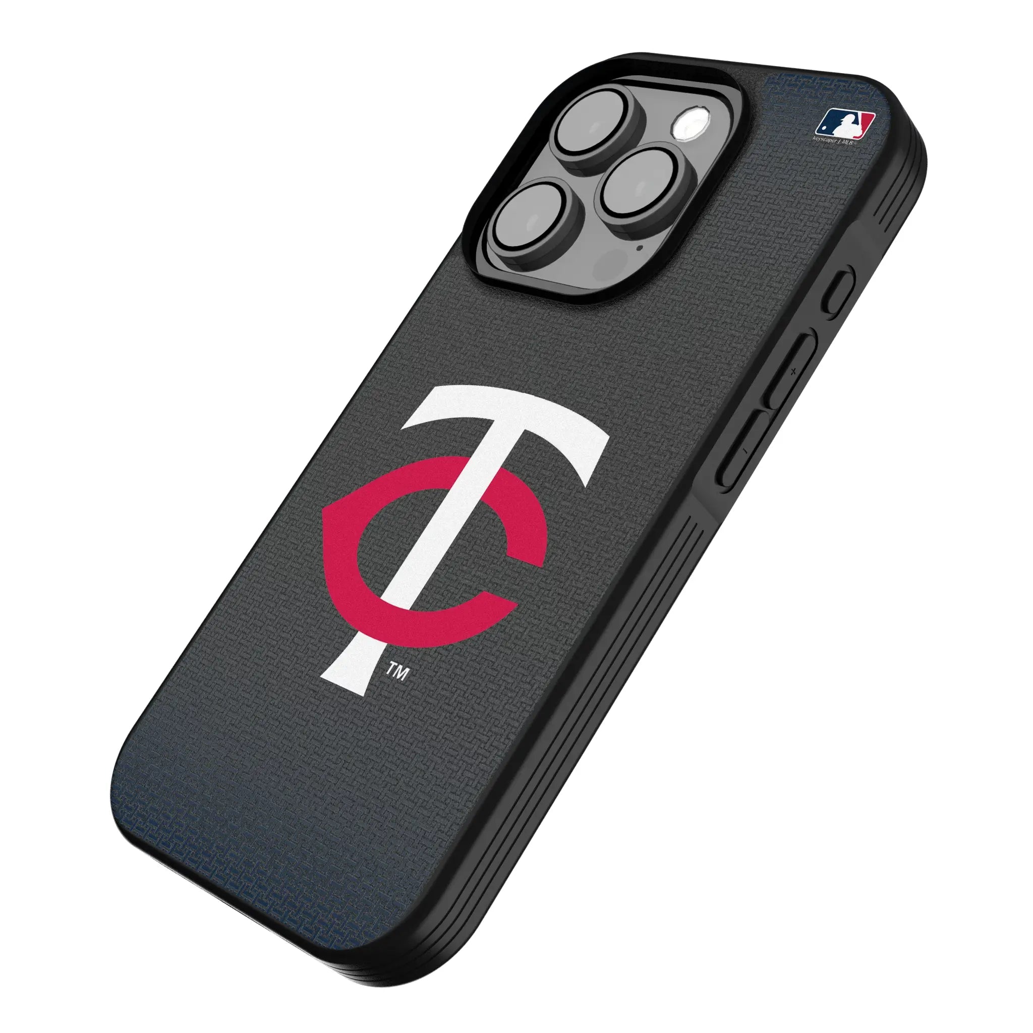 Minnesota Twins Linen iPhone Bump Phone Case for Apple iPhone - Isometric View