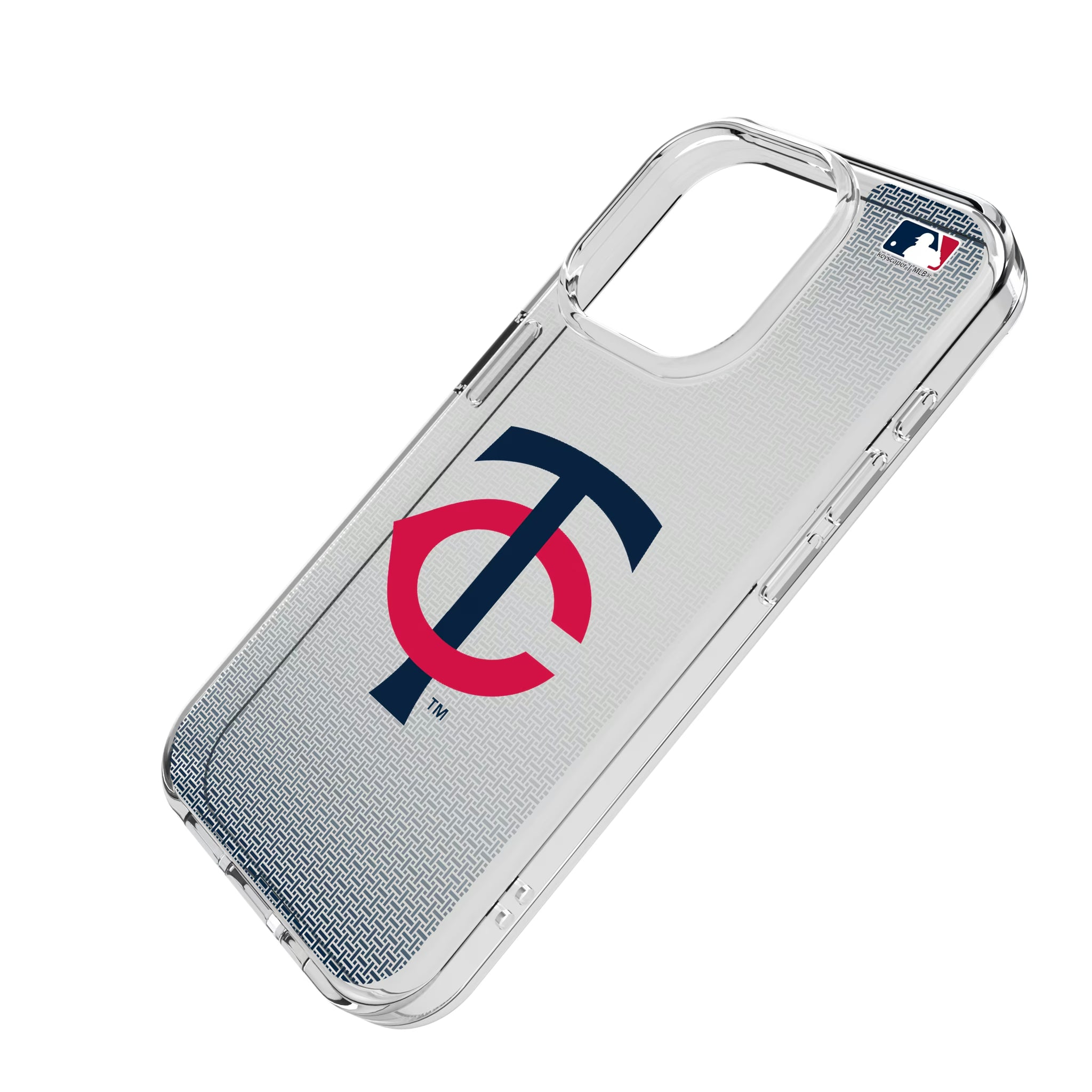 Minnesota Twins Linen iPhone Clear Phone Case for Apple iPhone - Isometric View