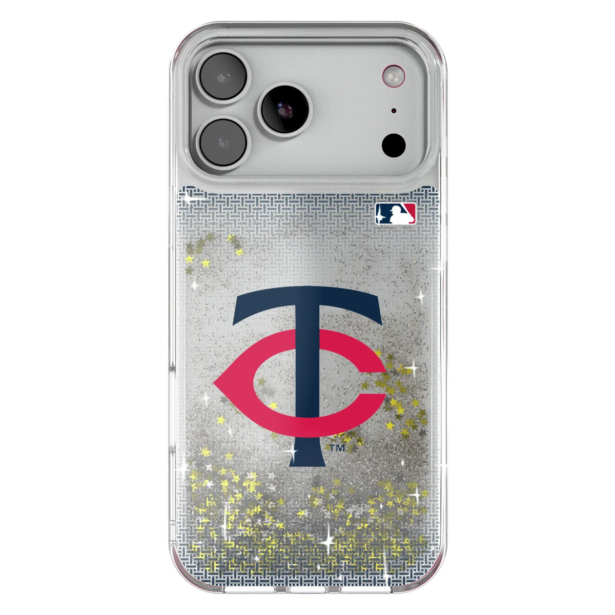 Minnesota Twins Linen Glitter Phone Case for Apple iPhone