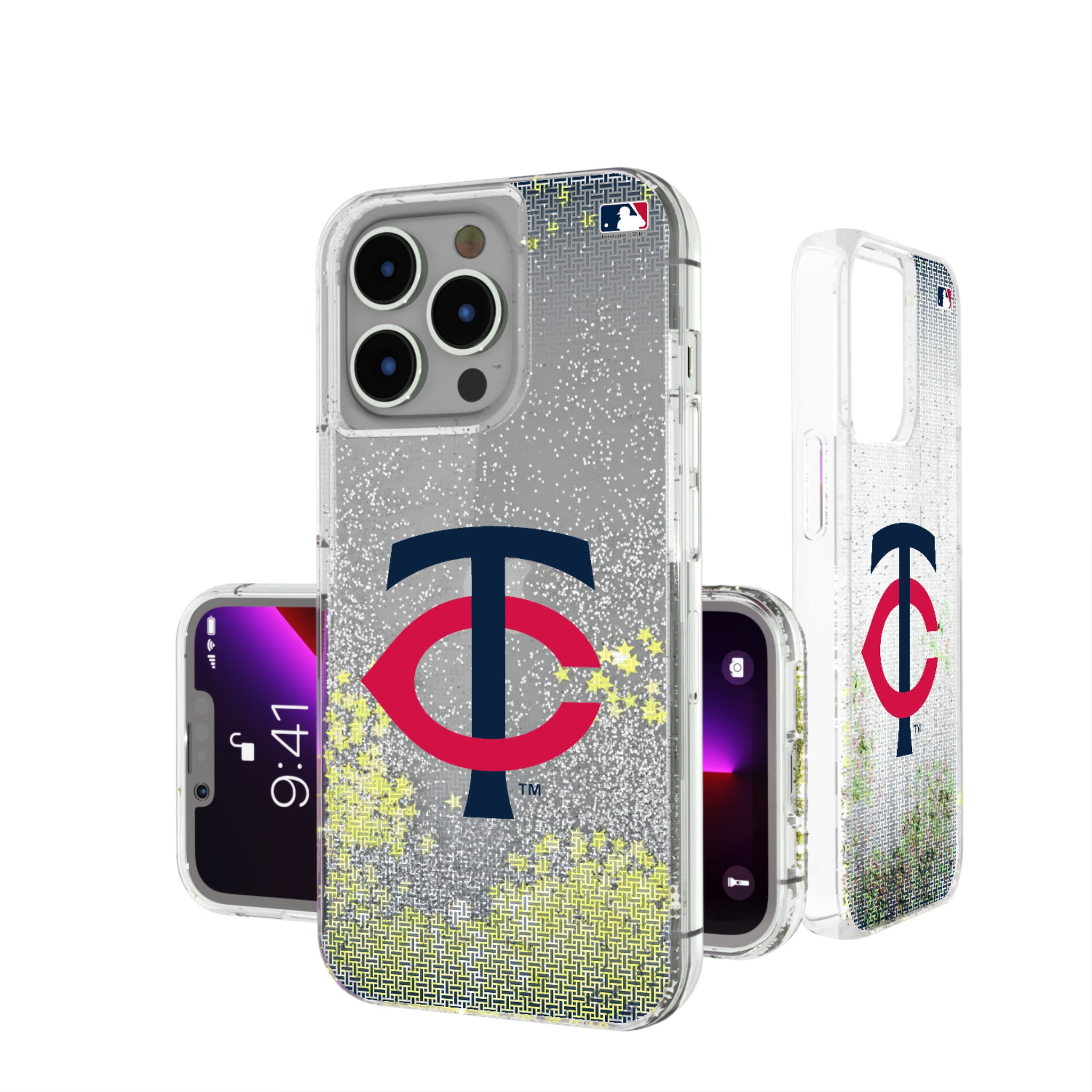 Minnesota Twins Linen iPhone Glitter Phone Case for Apple iPhone