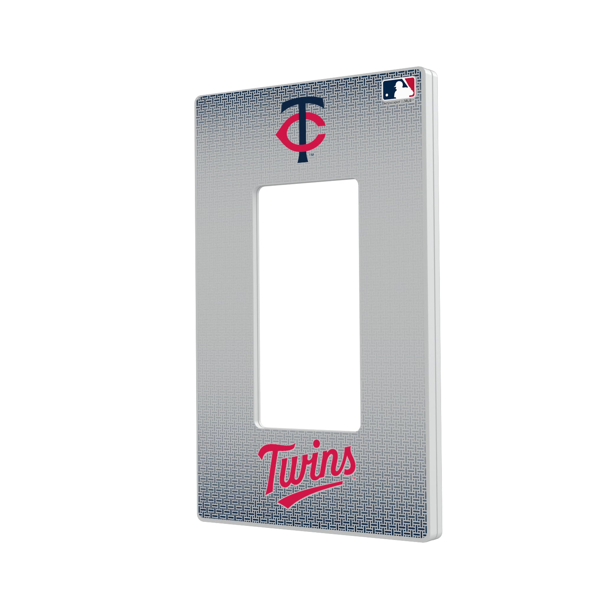 Minnesota Twins Linen Hidden-Screw Light Switch Plate#Style_Single Rocker