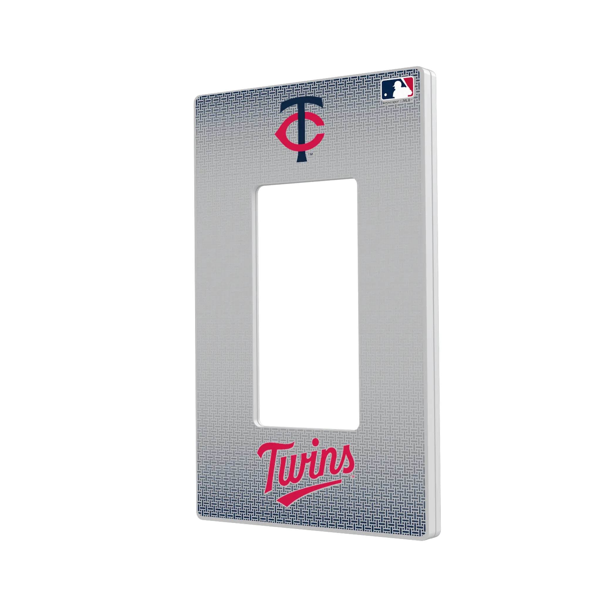Minnesota Twins Linen Hidden-Screw Light Switch Plate#Style_Single Rocker