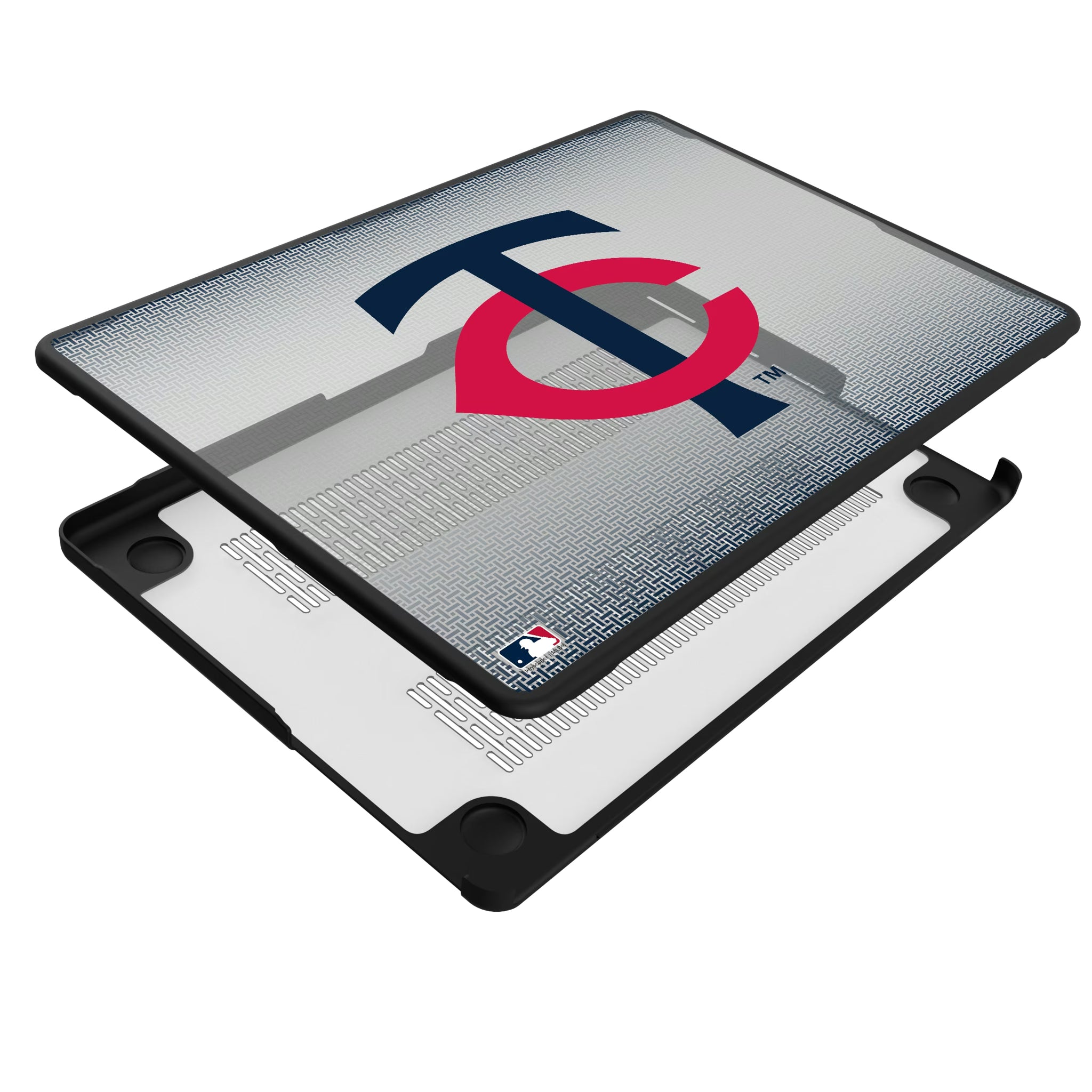 Minnesota Twins Linen MacBook Laptop Case for Apple MacBook - Isometric View#Device_MacBook Pro (14-inch, 2021) / MacBook Pro (14-inch, 2023) / MacBook Pro (14-inch, 2024)