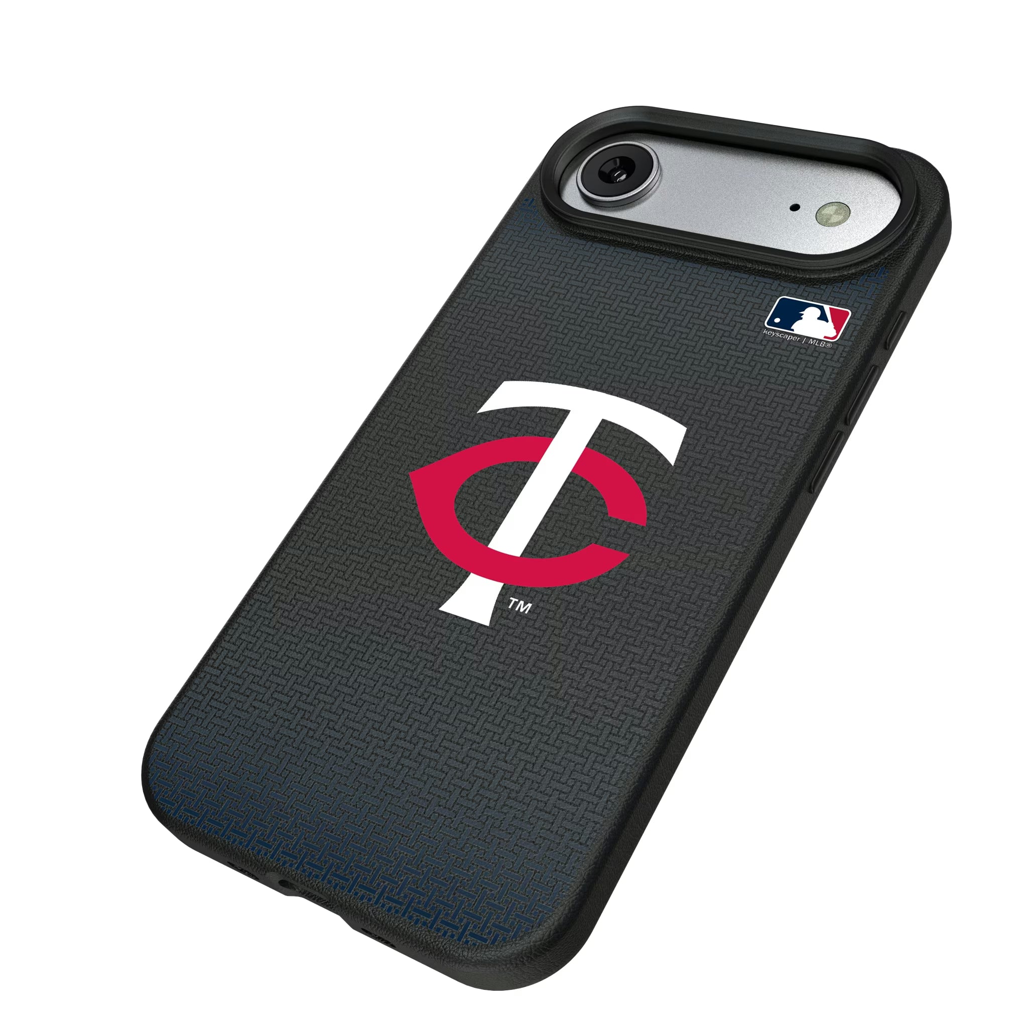 Minnesota Twins Linen iPhone MagSafe Compatible Phone Case for Apple iPhone - Isometric View#Device_iPhone Air