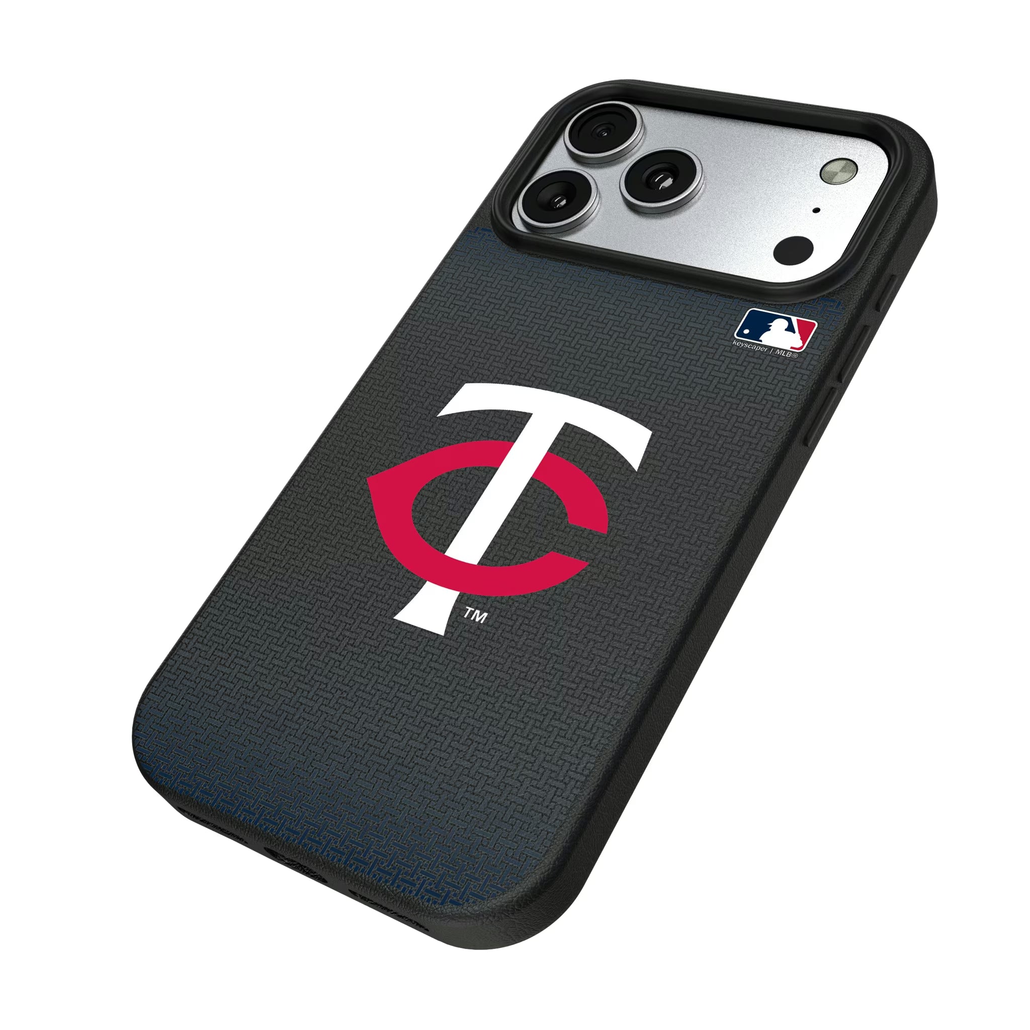 Minnesota Twins Linen iPhone MagSafe Compatible Phone Case for Apple iPhone - Isometric View#Device_iPhone 17 Pro Max
