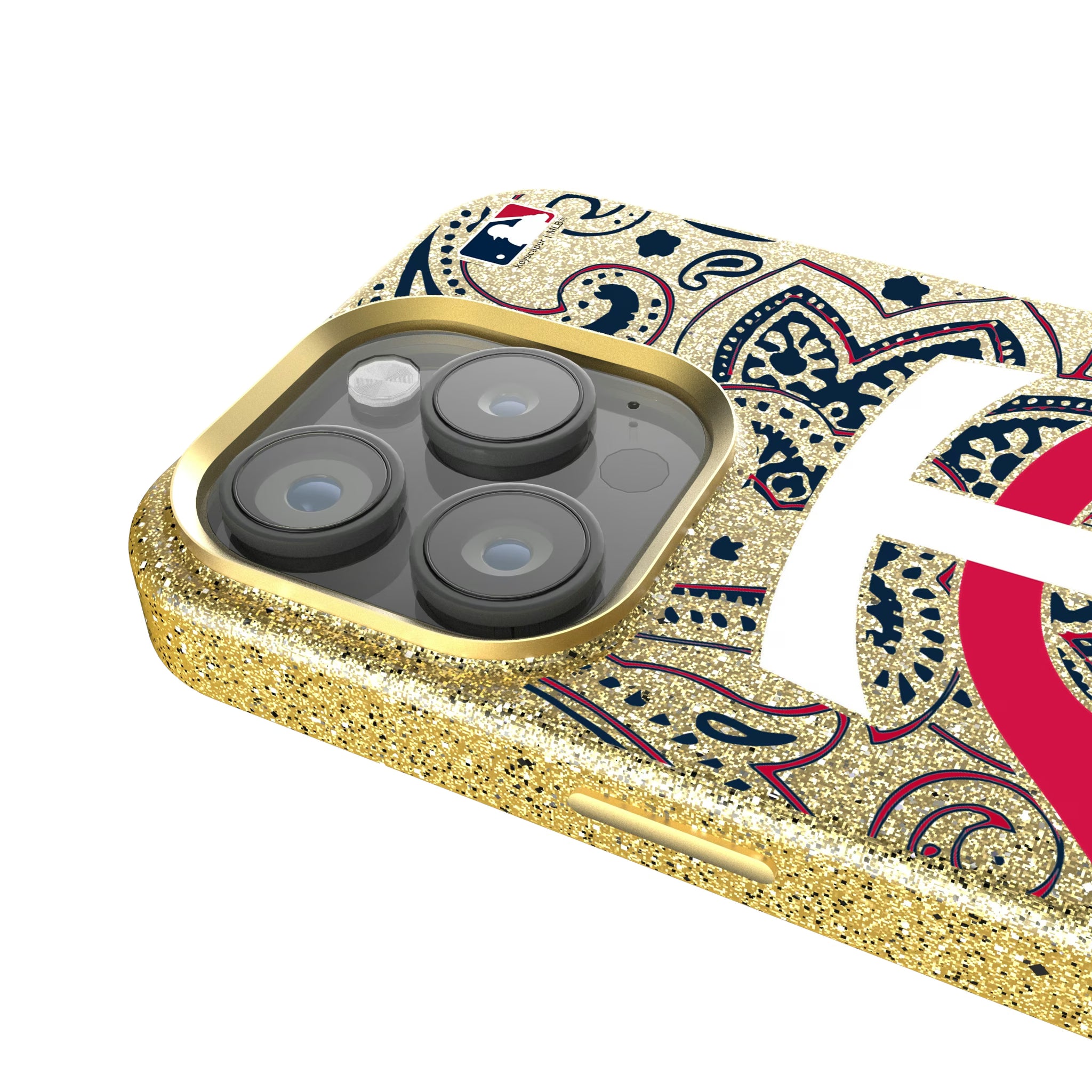 Minnesota Twins Paisley iPhone Bling Phone Case for Apple iPhone - Detail