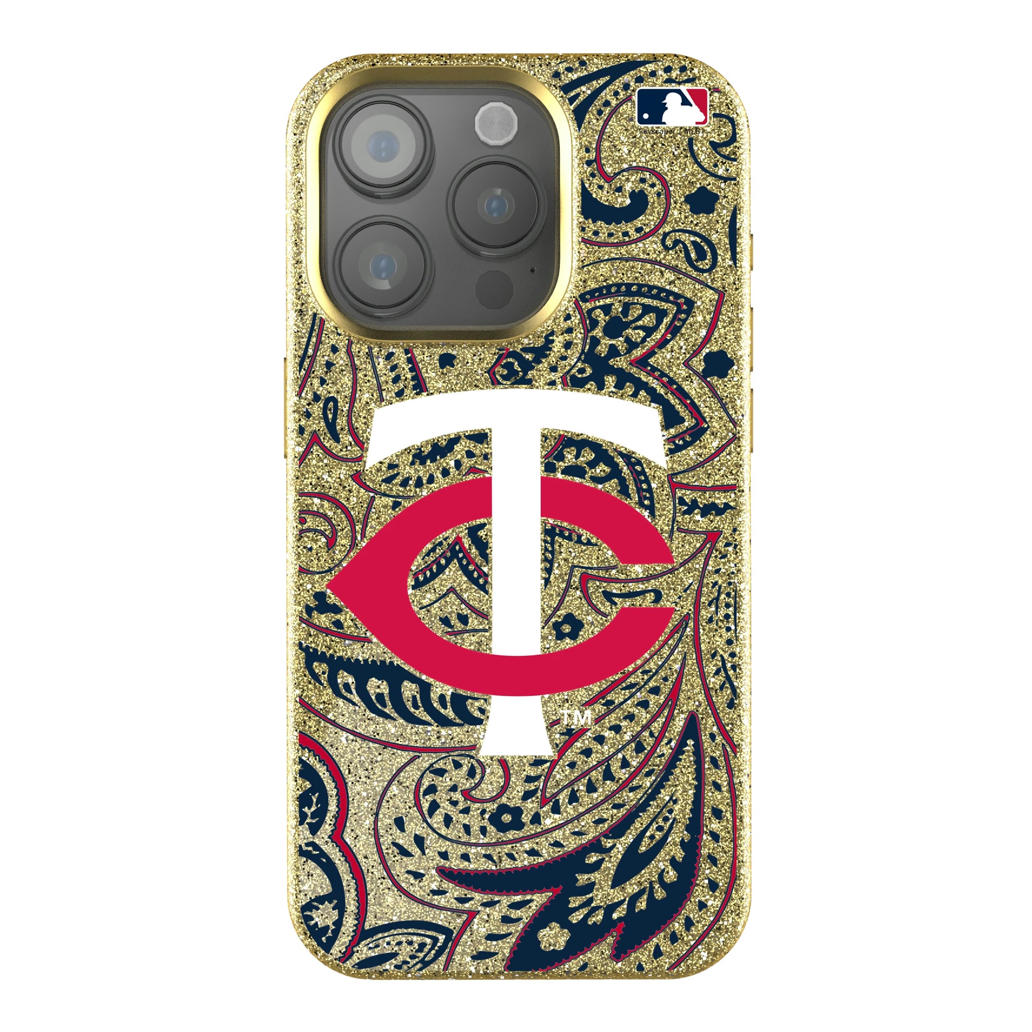 Minnesota Twins Paisley iPhone Bling Phone Case for Apple iPhone