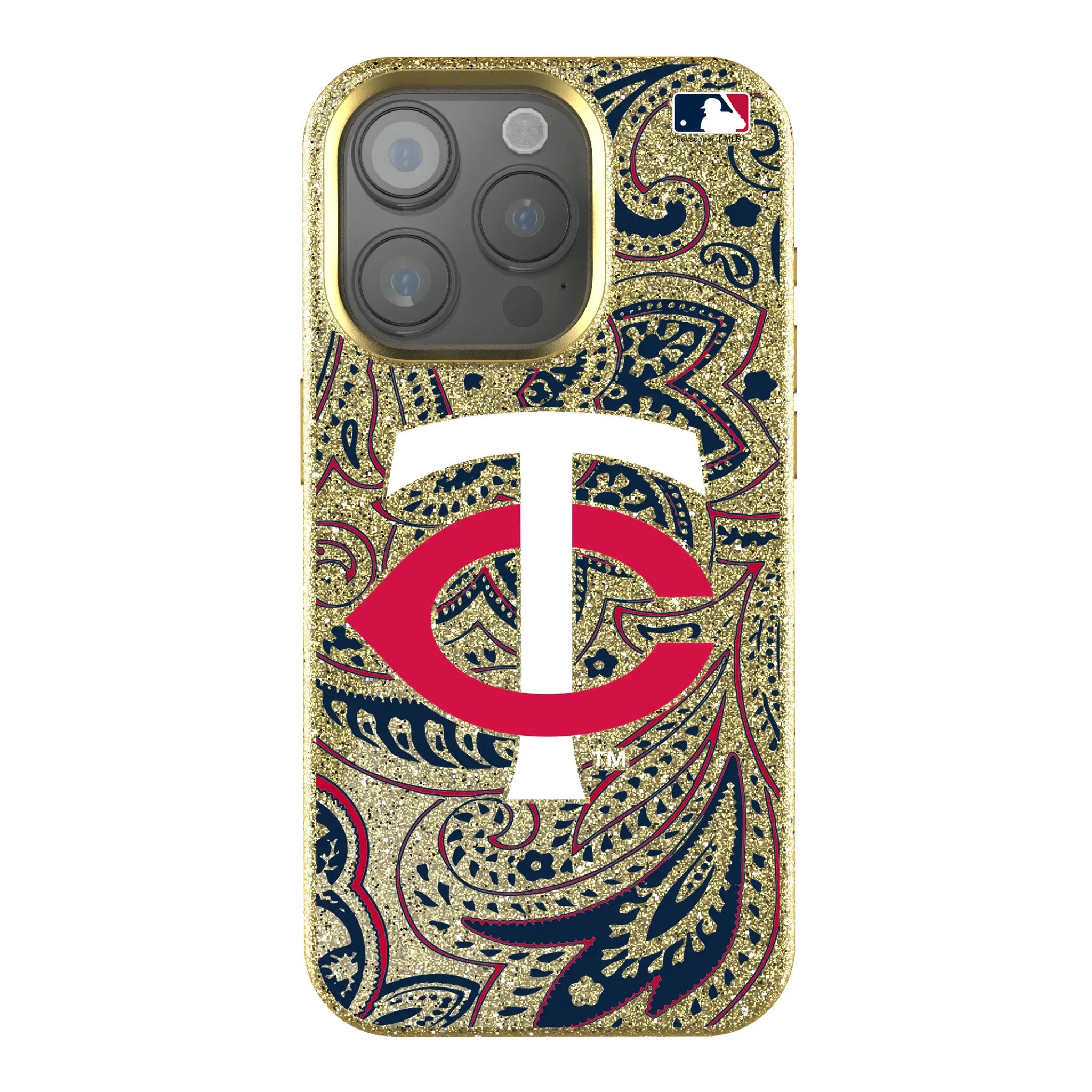 Minnesota Twins Paisley iPhone Bling Phone Case for Apple iPhone
