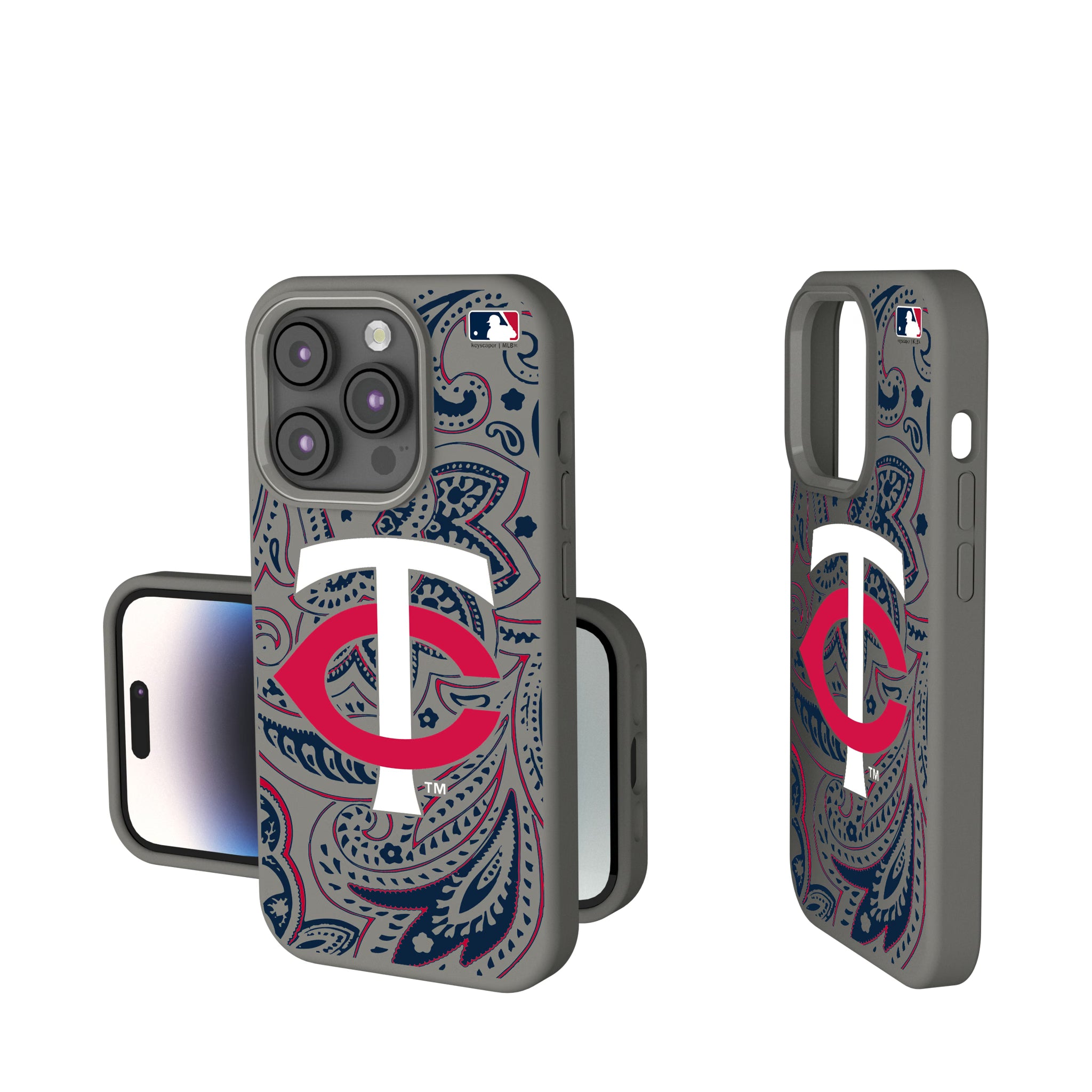 Minnesota Twins Paisley iPhone Soft Touch Phone Case for Apple iPhone