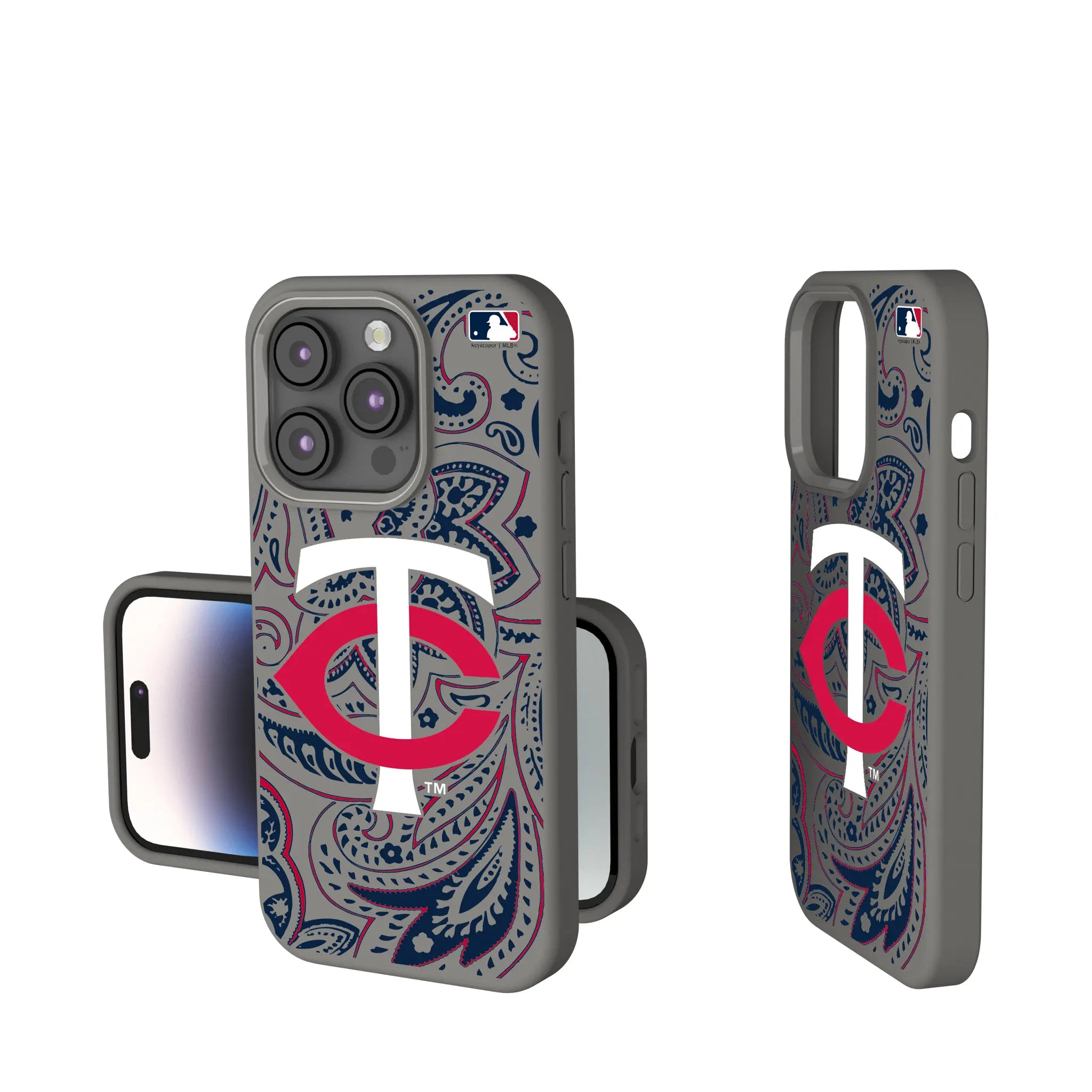 Minnesota Twins Paisley iPhone Soft Touch Phone Case for Apple iPhone