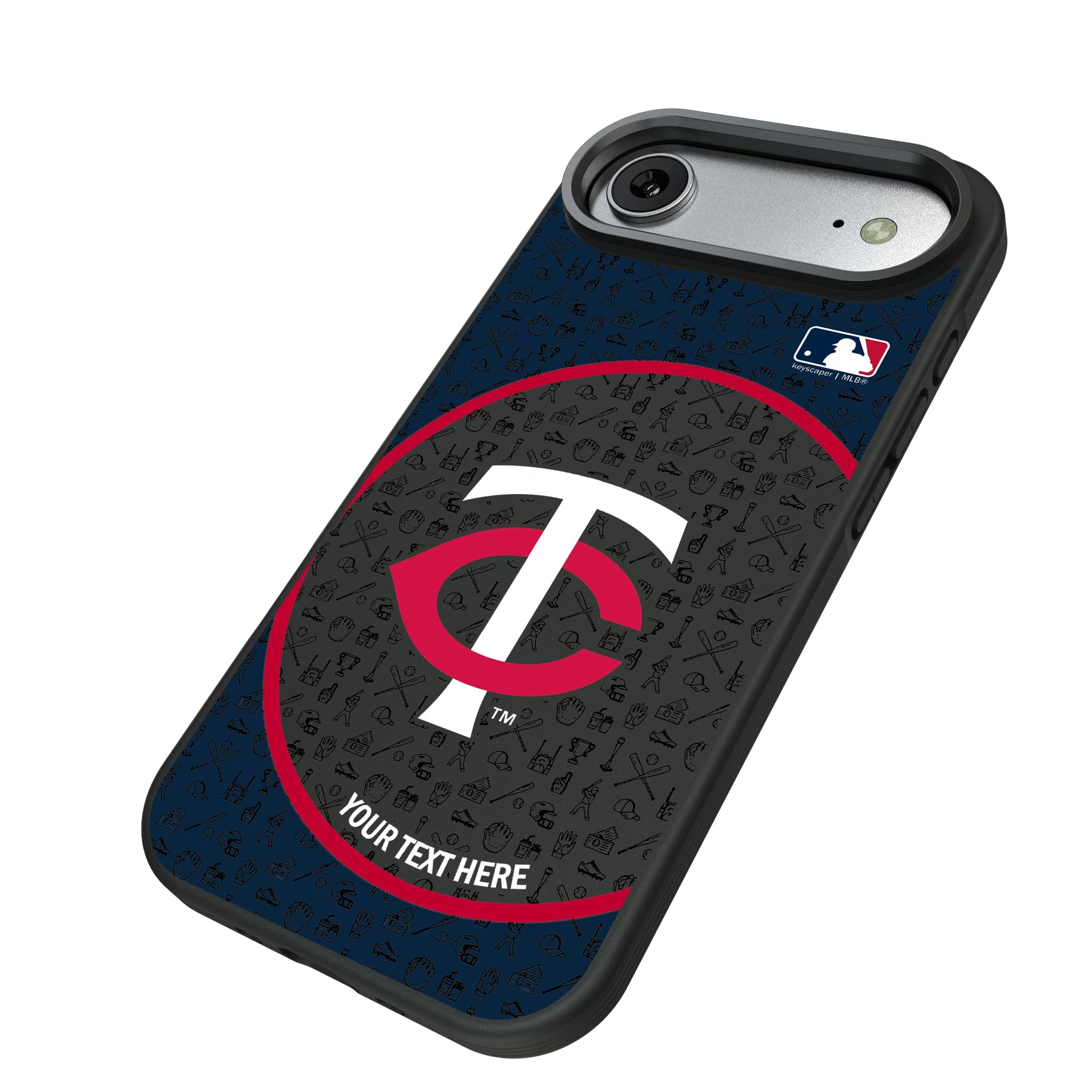 Minnesota Twins Personalized Circle iPhone Bump Phone Case for Apple iPhone - Isometric View#Device_iPhone Air