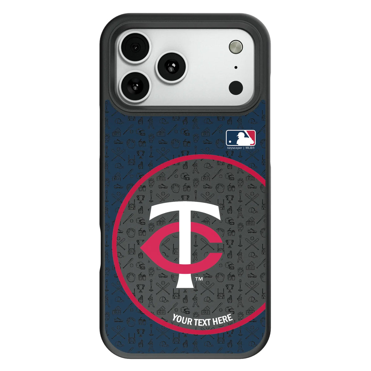 Minnesota Twins Personalized Circle Bump Phone Case for Apple iPhone