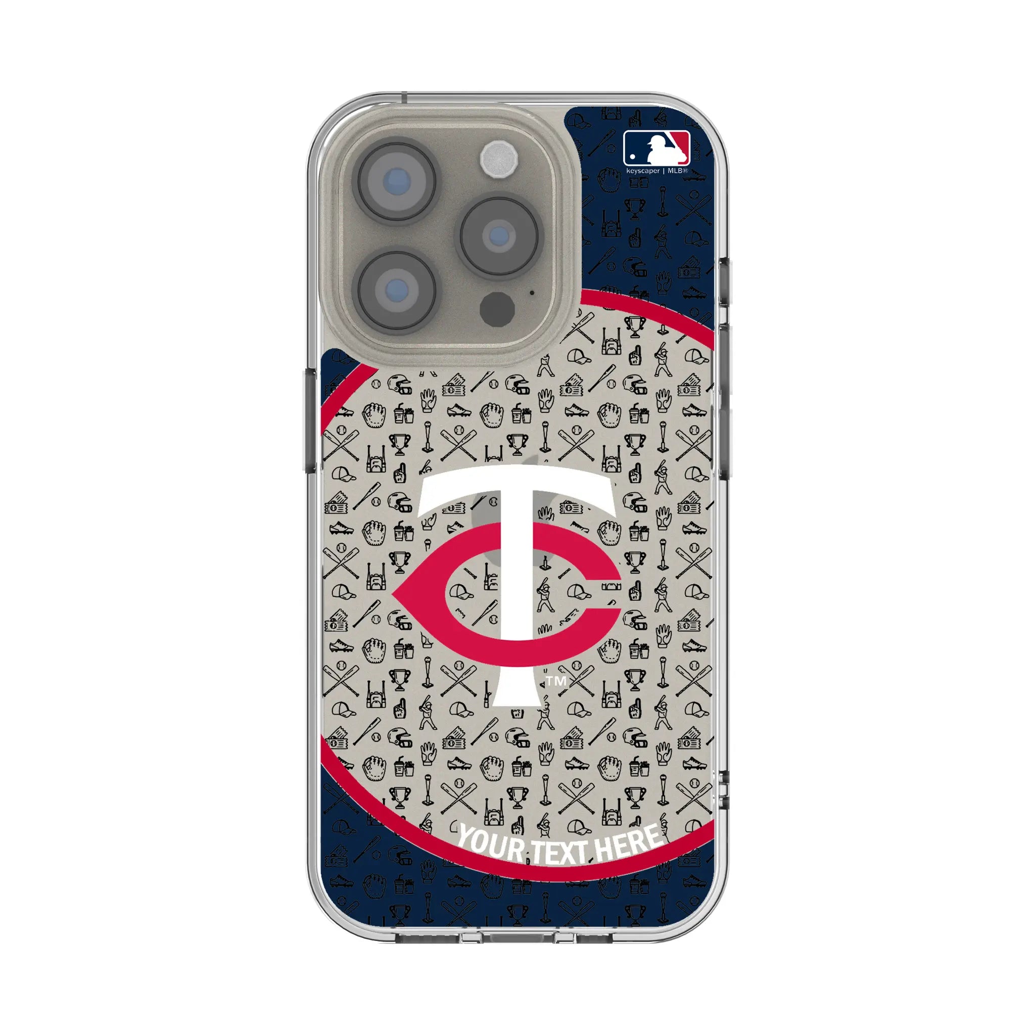 Minnesota Twins Personalized Circle iPhone Clear Phone Case for Apple iPhone