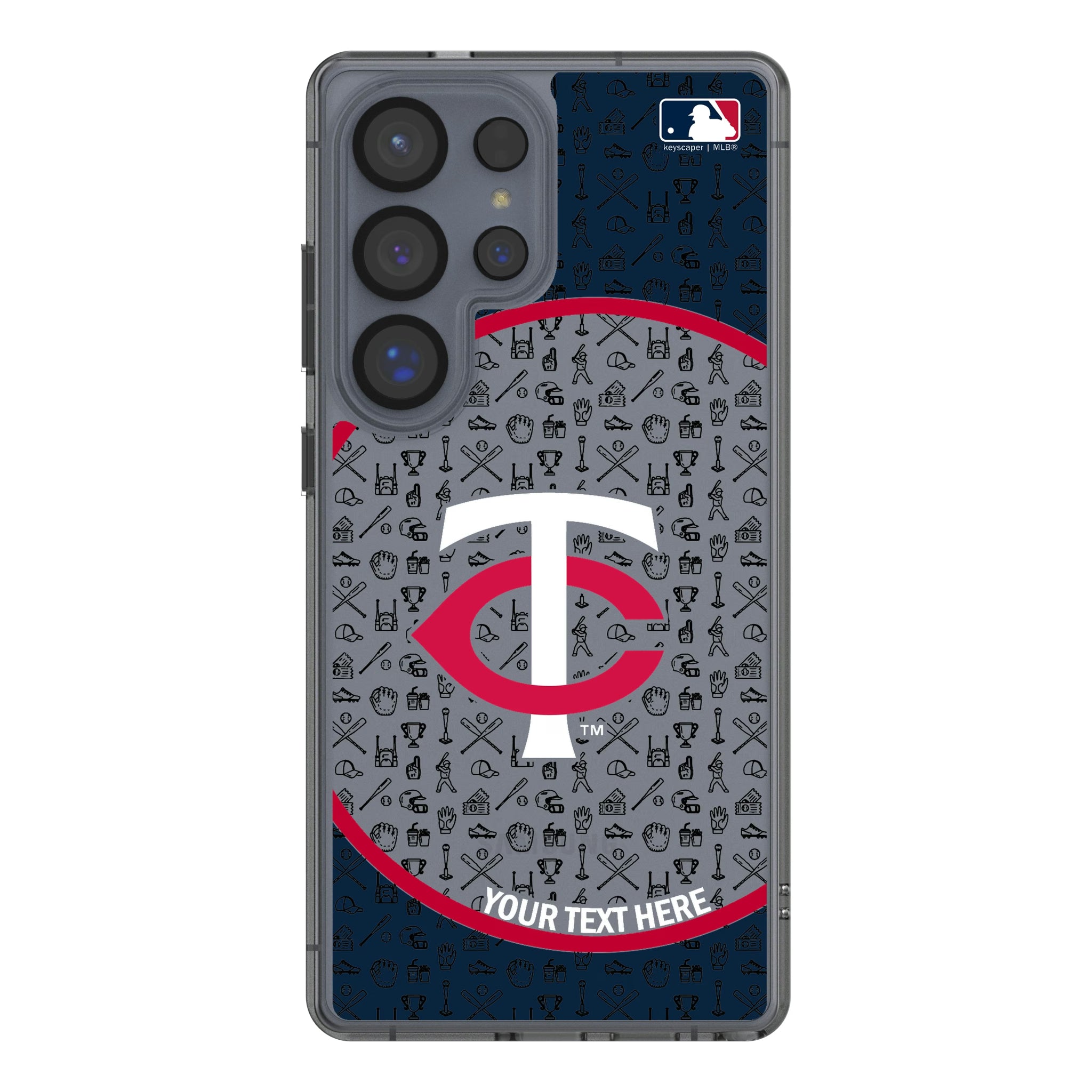 Minnesota Twins Personalized Circle Galaxy Clear Phone Case for Samsung Galaxy